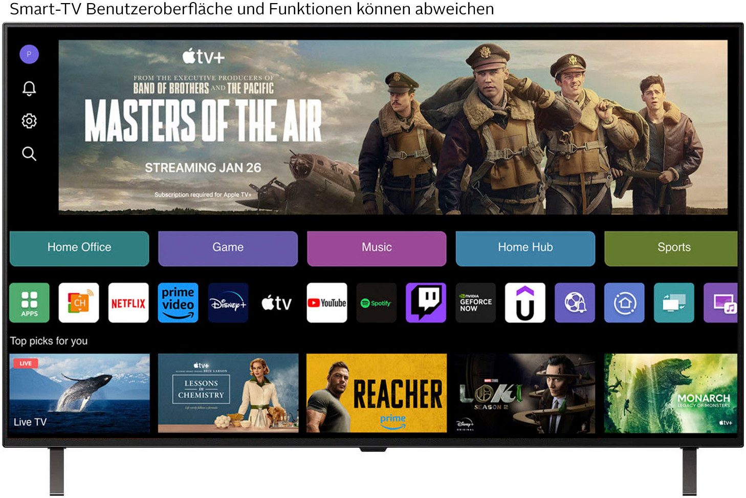 LG OLED48B59LA OLED-Fernseher (121 cm/48 Zoll, schwarz ! RABATT: 50.05%