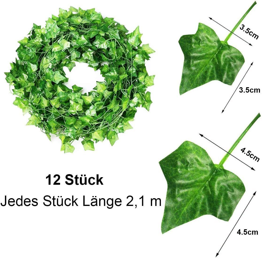 Kunstpflanze 12pcs 2.2 m Hängepflanze Künstliche günstig online kaufen