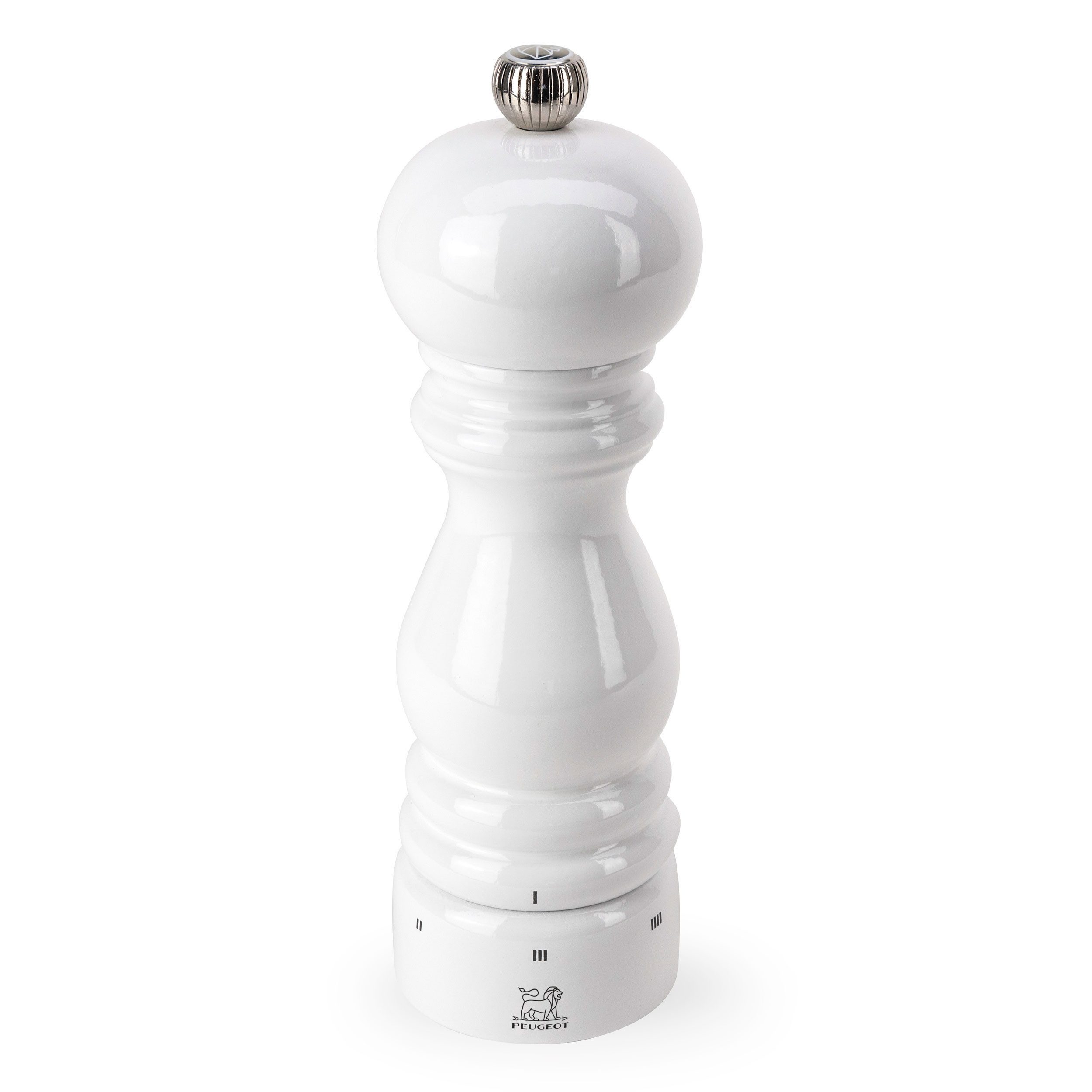 Salzmühle PARIS 18cm Weiß Lackiert Buchenholz uSelect Stahlmah