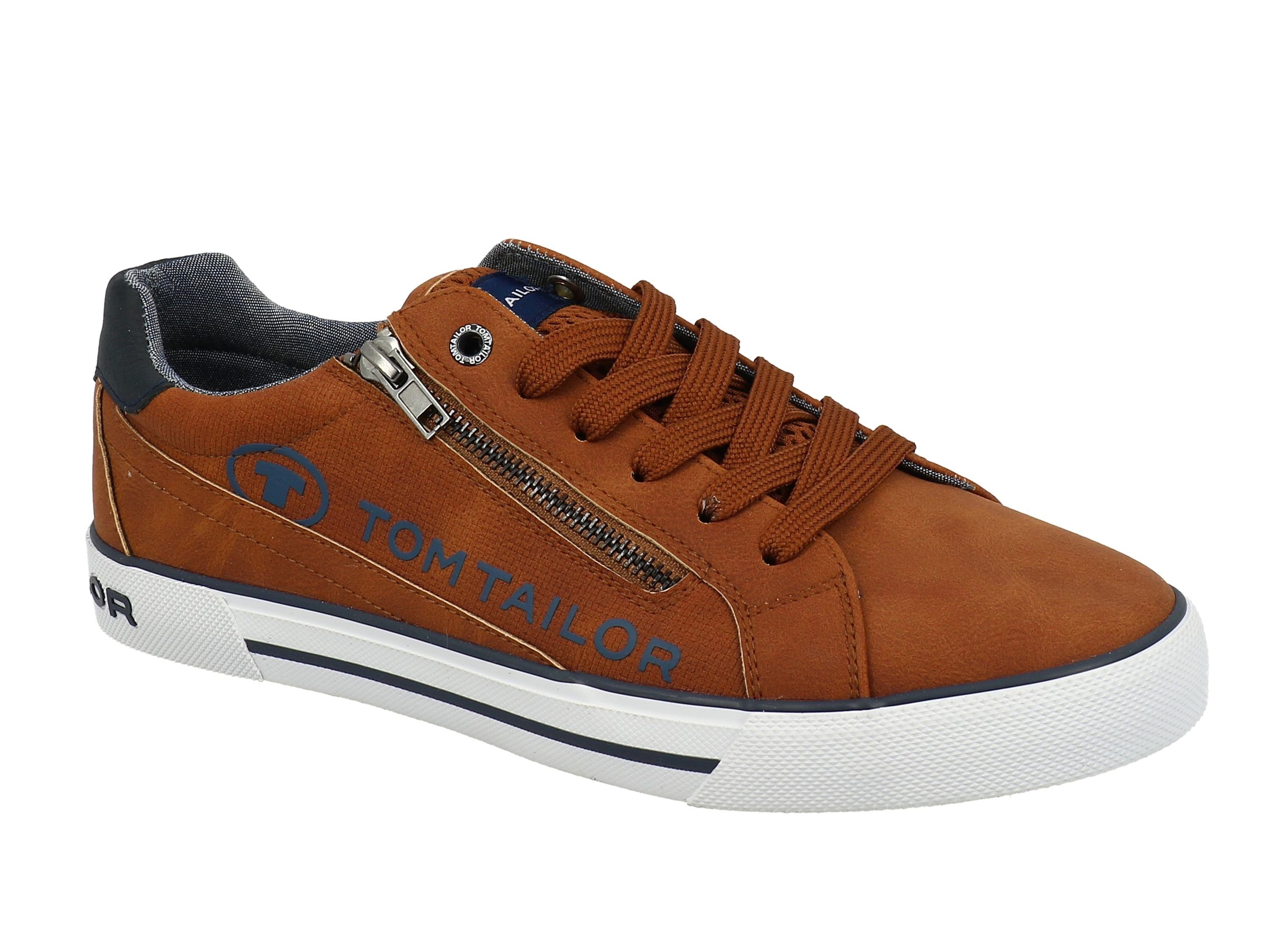 TOM TAILOR Tom Tailor Schnürhalbschuhe für Herren Sneaker cognac