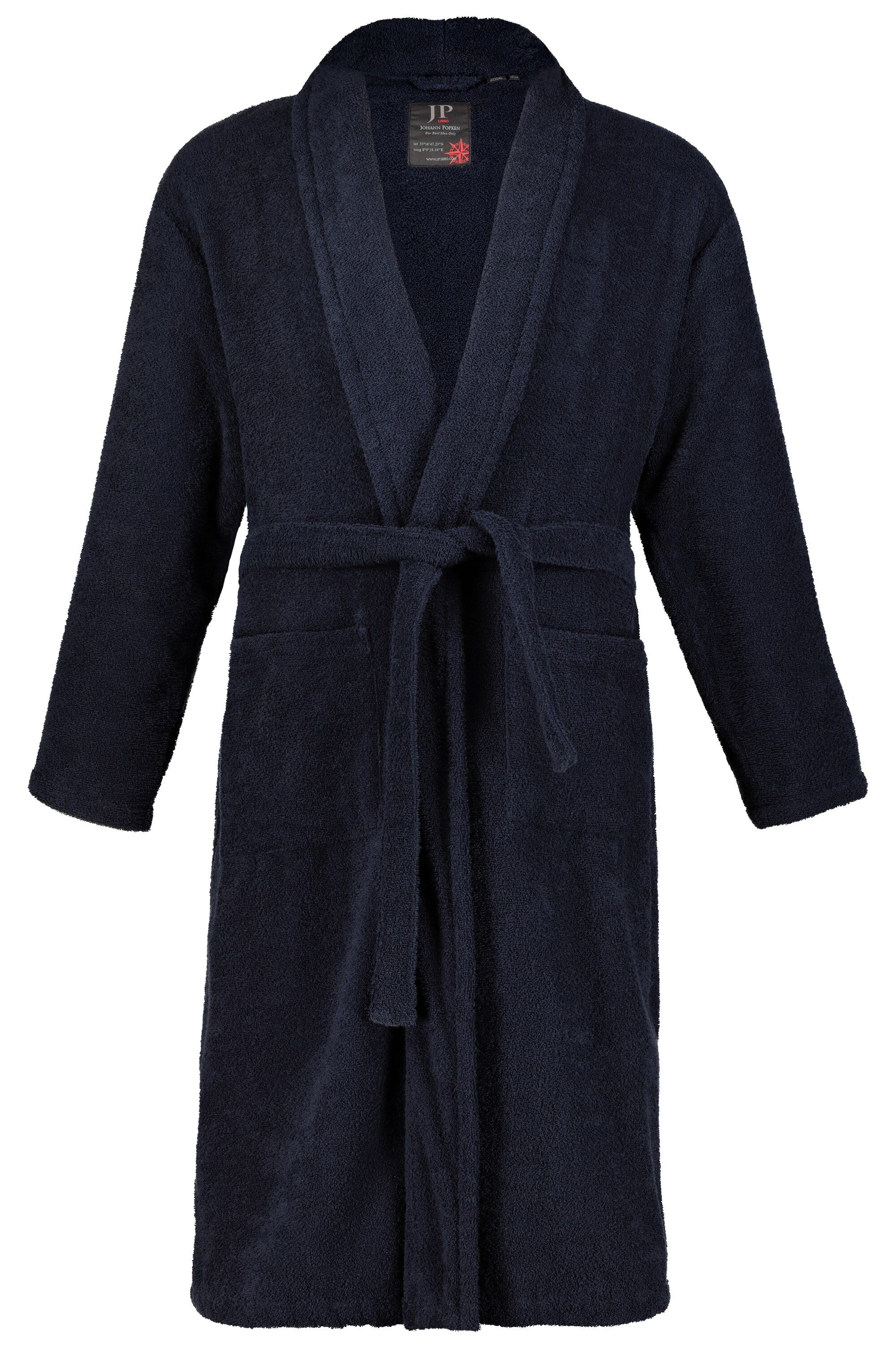 JP1880 Bademantel bis 7XL Herren-Bademantel Morgenmantel Knielang, Langform günstig online kaufen
