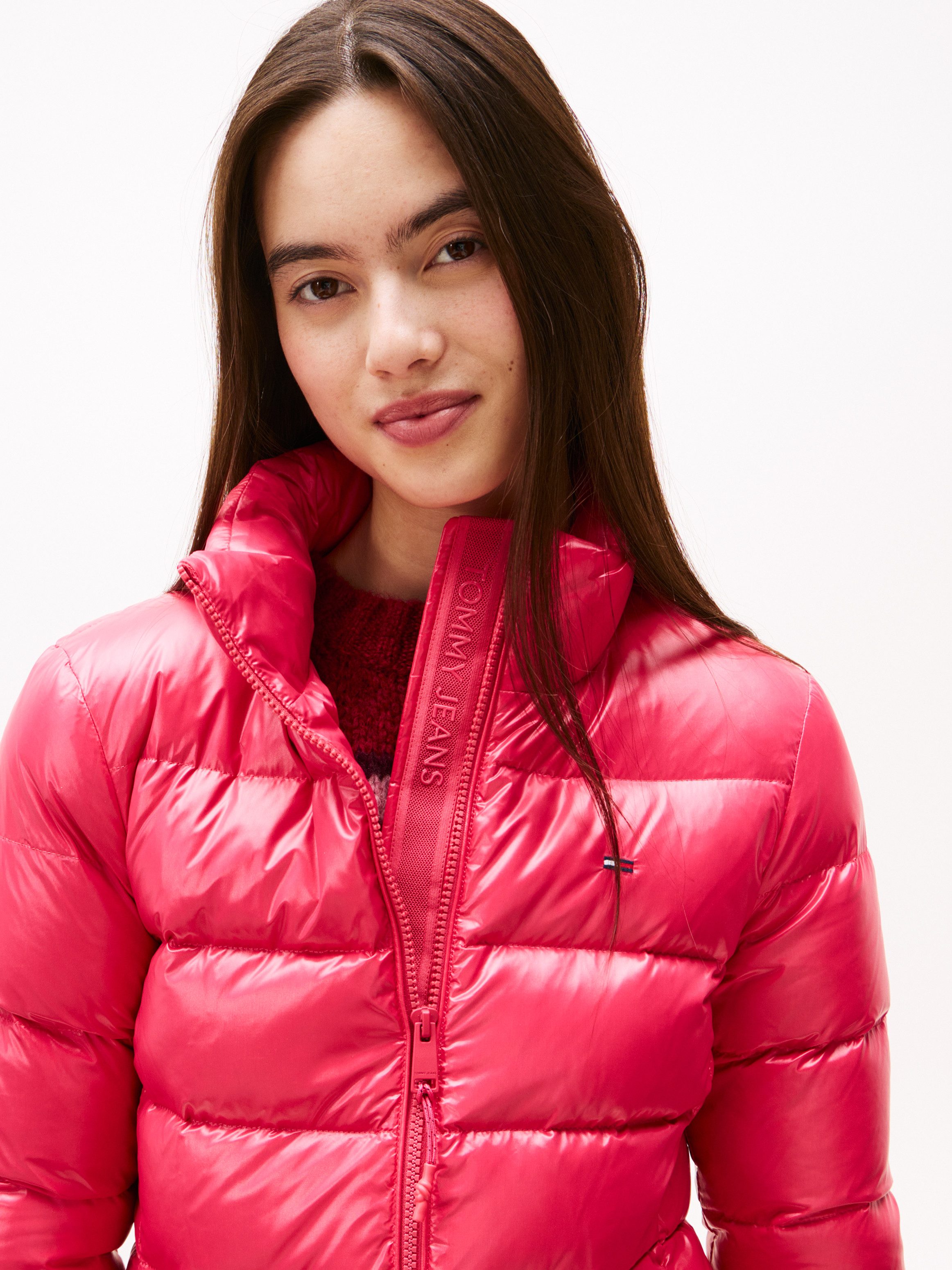 Tommy Jeans Steppjacke TJW SLIM ZIP PRINT DOWN JACKET günstig online kaufen