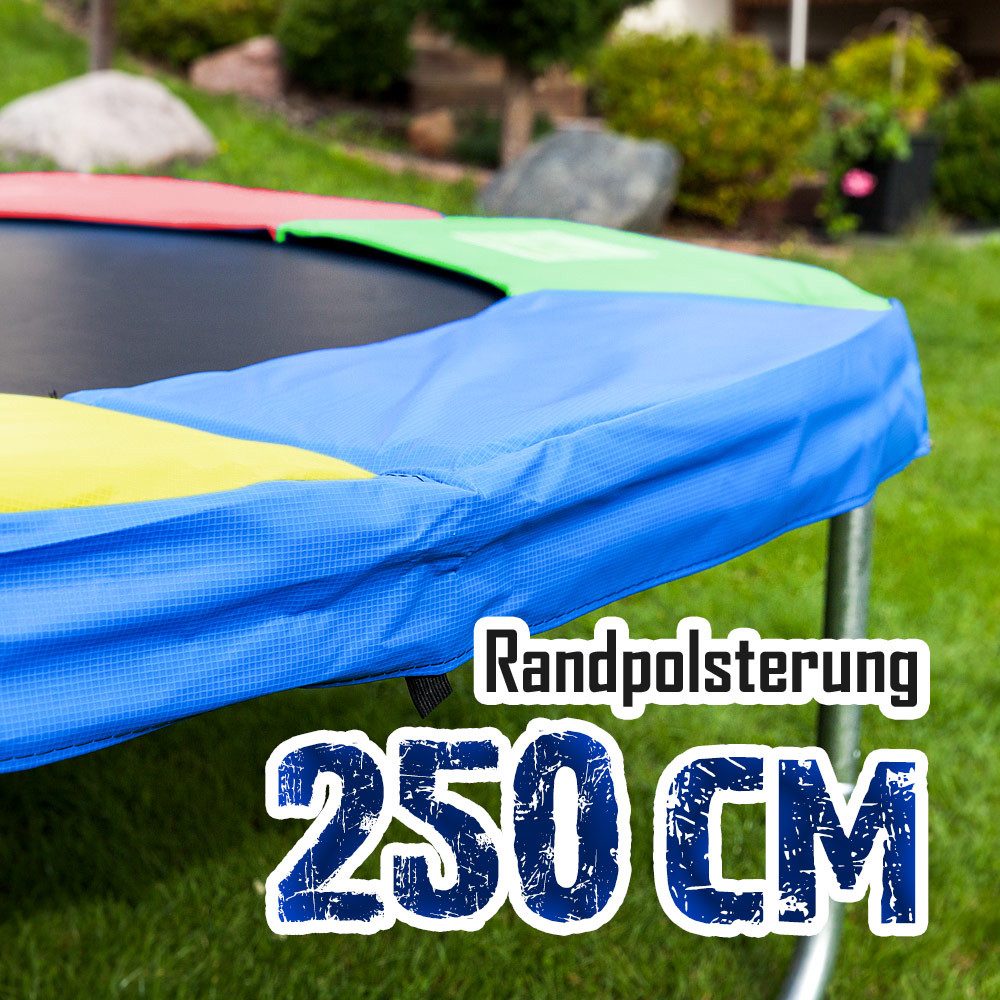 Trampolin-King Trampolin-Randabdeckung Randabdeckung für 250cm Trampolin, Bunt (MS-16512)