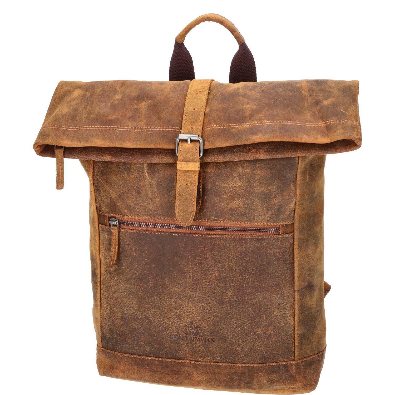 The Skandinavian Brand Freizeitrucksack The Skandinavian Brand Leder Rucksack Hunter tan (1-tlg)