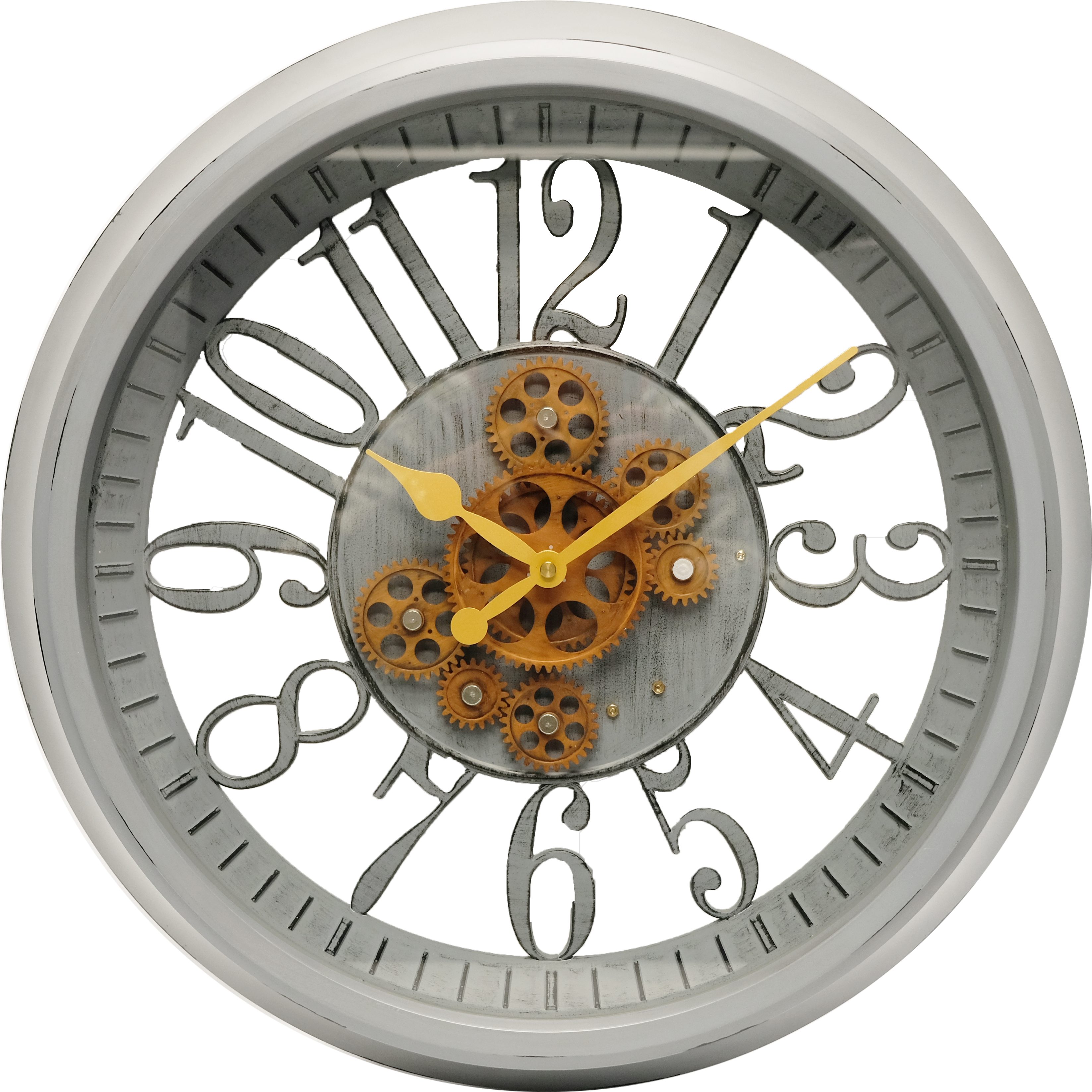 technoline Wanduhr WT 1580 (mit beweglichen Zahnrädern)