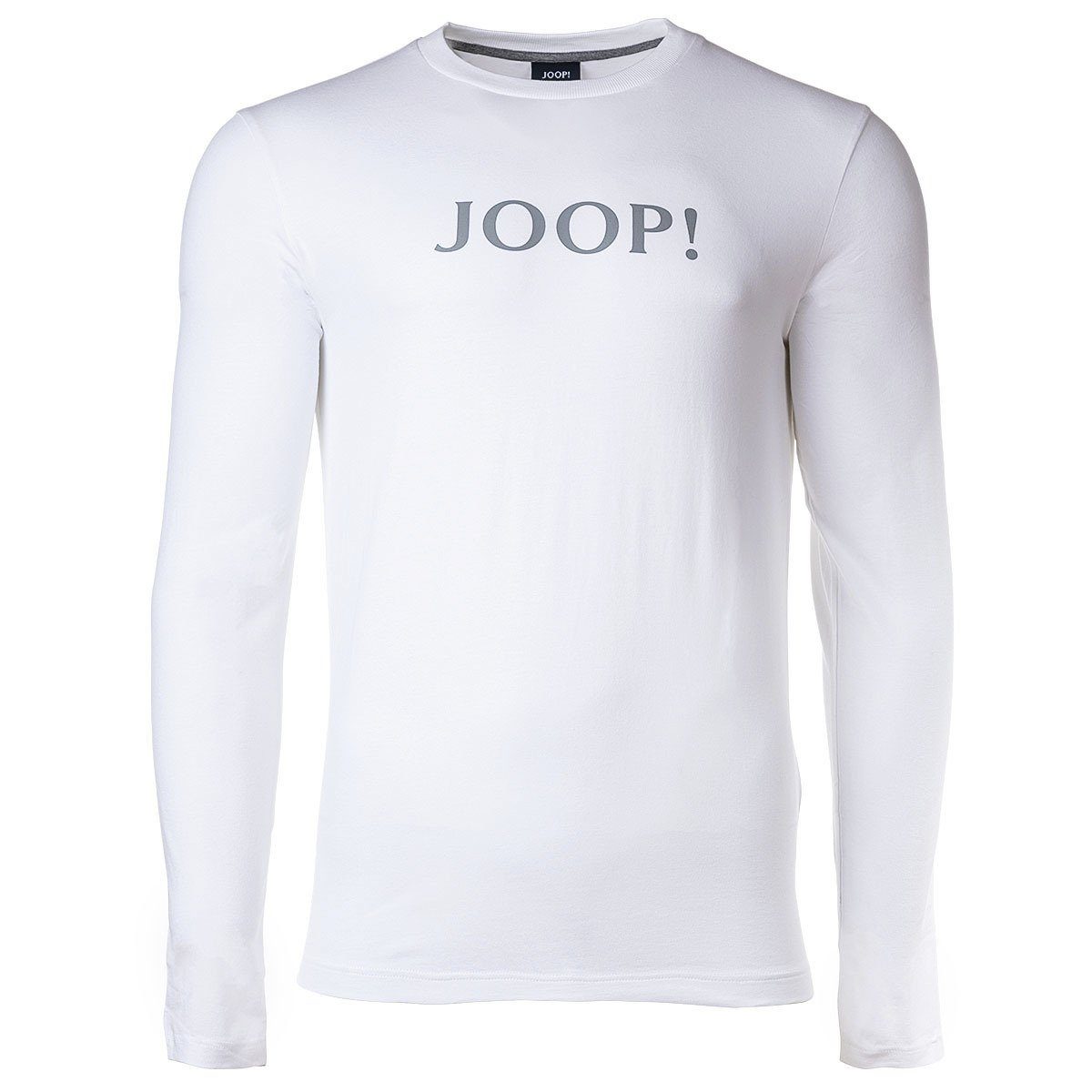 Joop! T-Shirt Weiß Herren Langarm-Shirt Loungewear, Rundhals 