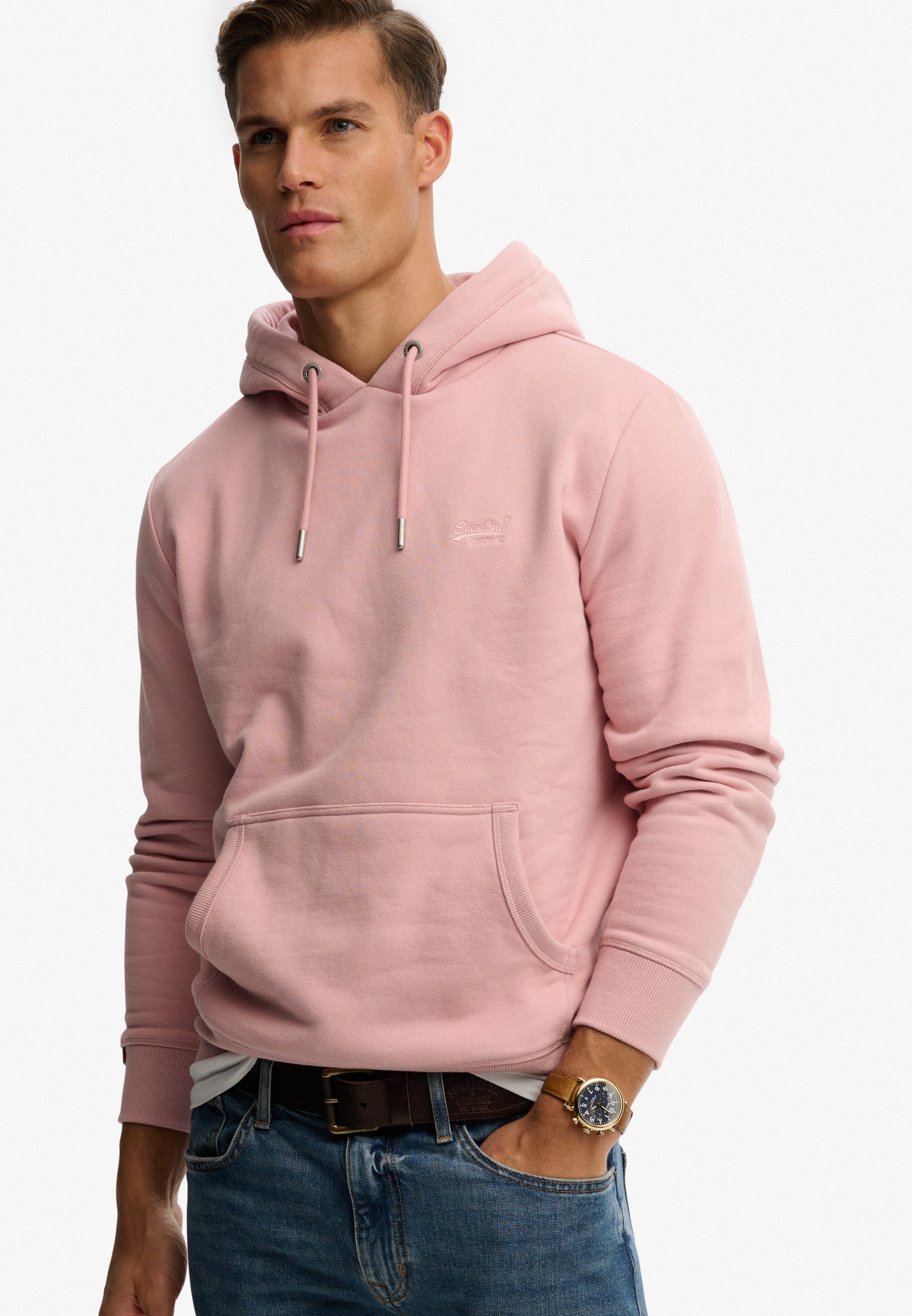 Superdry Kapuzensweatshirt Essential Logo Hoodie Hb Baumwollmischung, loose günstig online kaufen