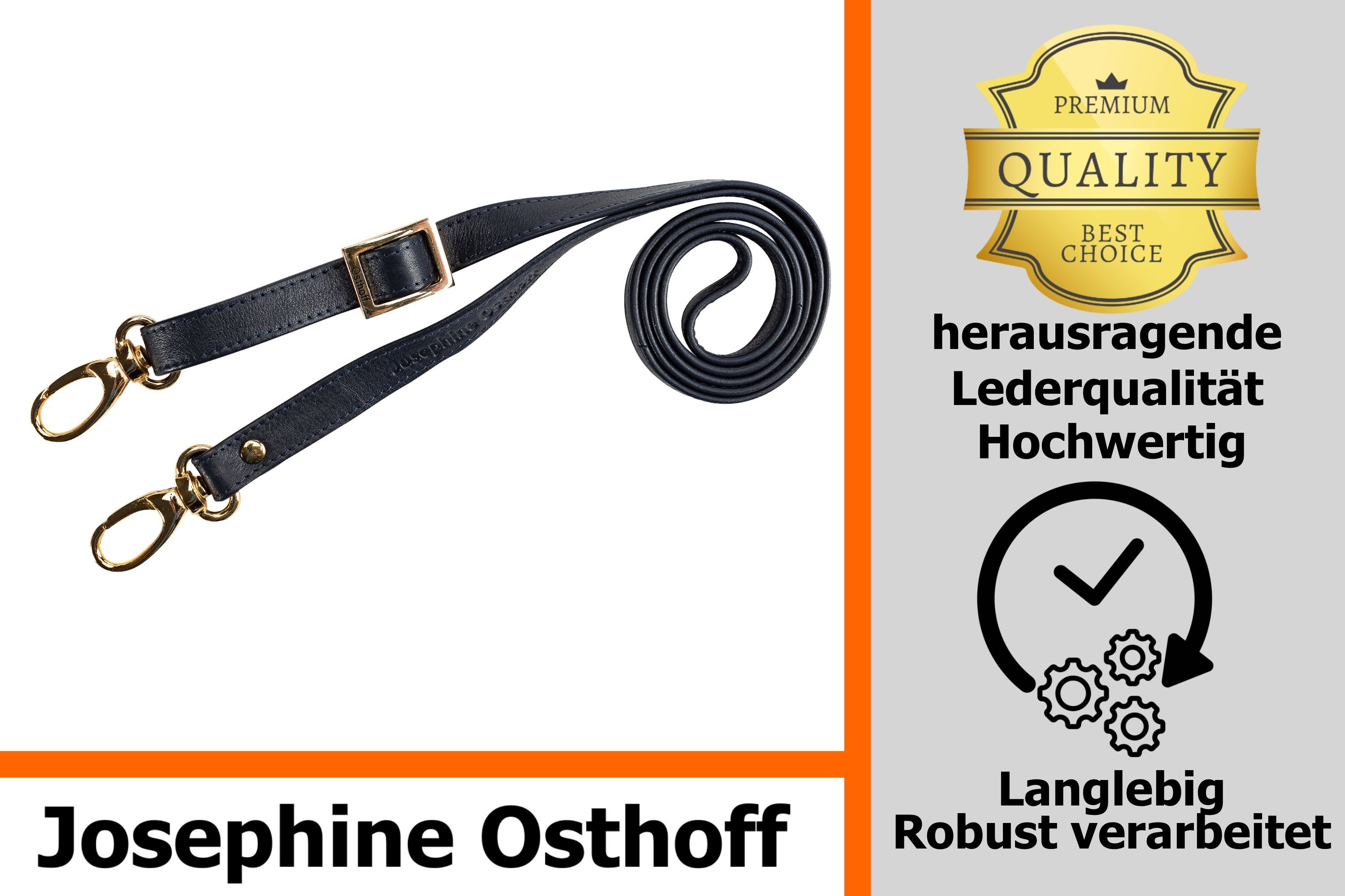 Josephine Osthoff Schulterriemen Schulterriemen 2 cm marine/gold – Bild 2 von 5