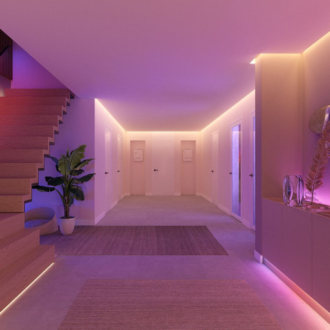 Philips Hue Flux Gradient LED-Streifen Zubehör Verlängerungskabel, (500 cm), Philips Hue Flux Gradient Lightstrip Zubehör, 5m-Verlängerungskabel – Bild 5 von 5