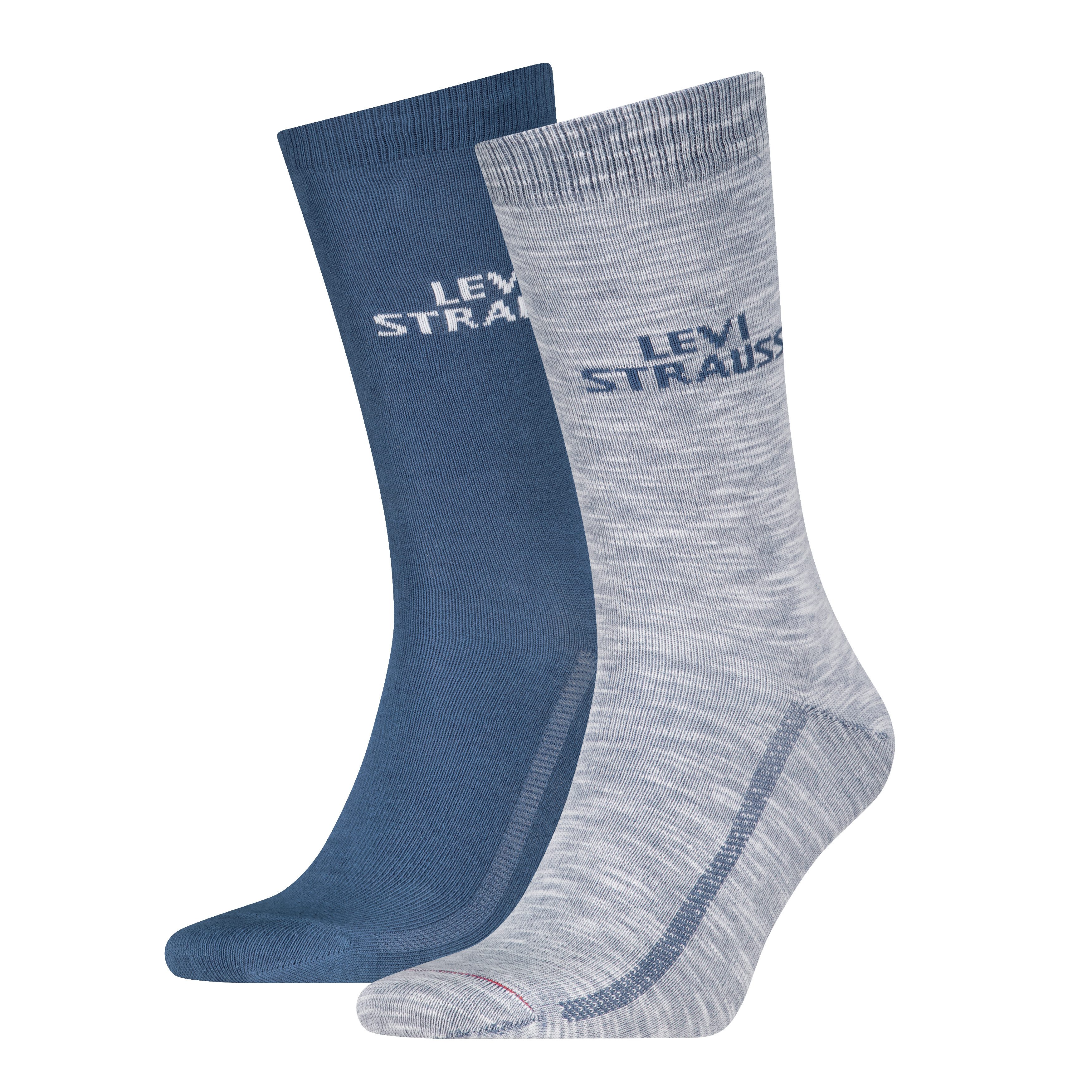Levi's® Socken LEVIS REG CUT PLATING YARN BLOCK LOGO (2 Paar) mit schmalem Rippenbündchen, Cotton-Mix, Logoschriftzug. Reduzierter Preis € 9,99. Unverbindliche Preisempfehlung € 11,99, (€ 5,00 pro 1 Paar)