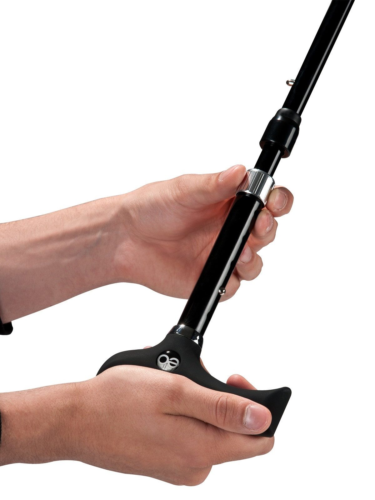 Stockshop Gehstock DUETT KARO ROT/BLAU Gehstock im Regenschirm, höhenverstellbar 80-83