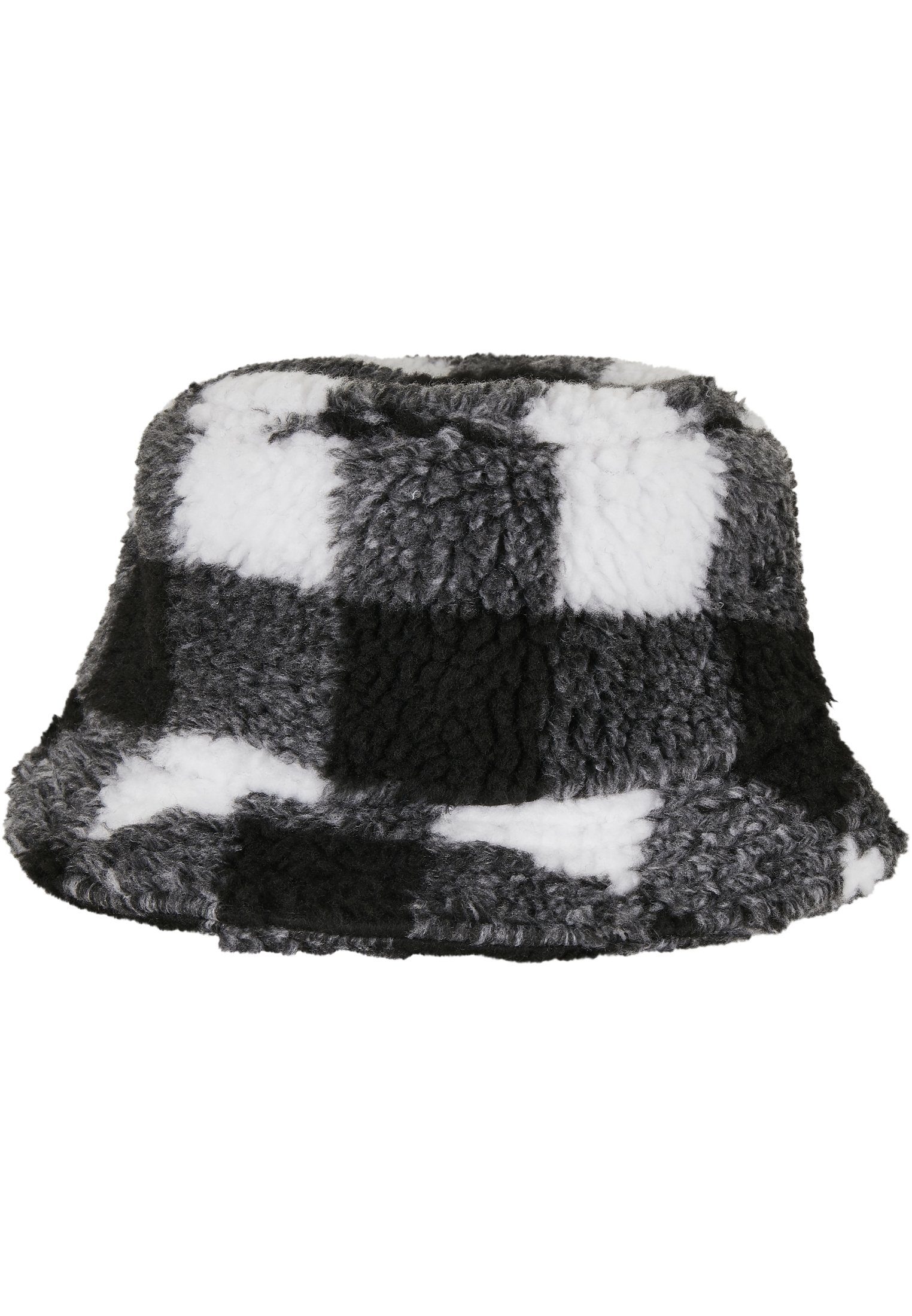 Flexfit Flex Cap Bucket Hat white/black Check Bucket Sherpa Hat