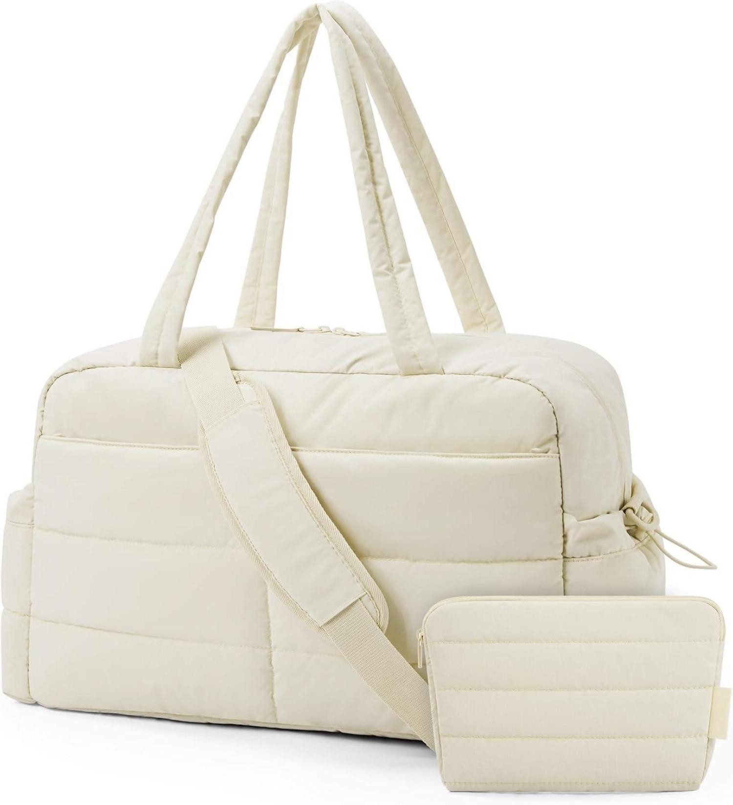 LuxusKollektion Небольшие сумки для поездок  Reisetasche 31L Sporttasche Damen Wasserabweisend Небольшие сумки для поездок  Bag Beige