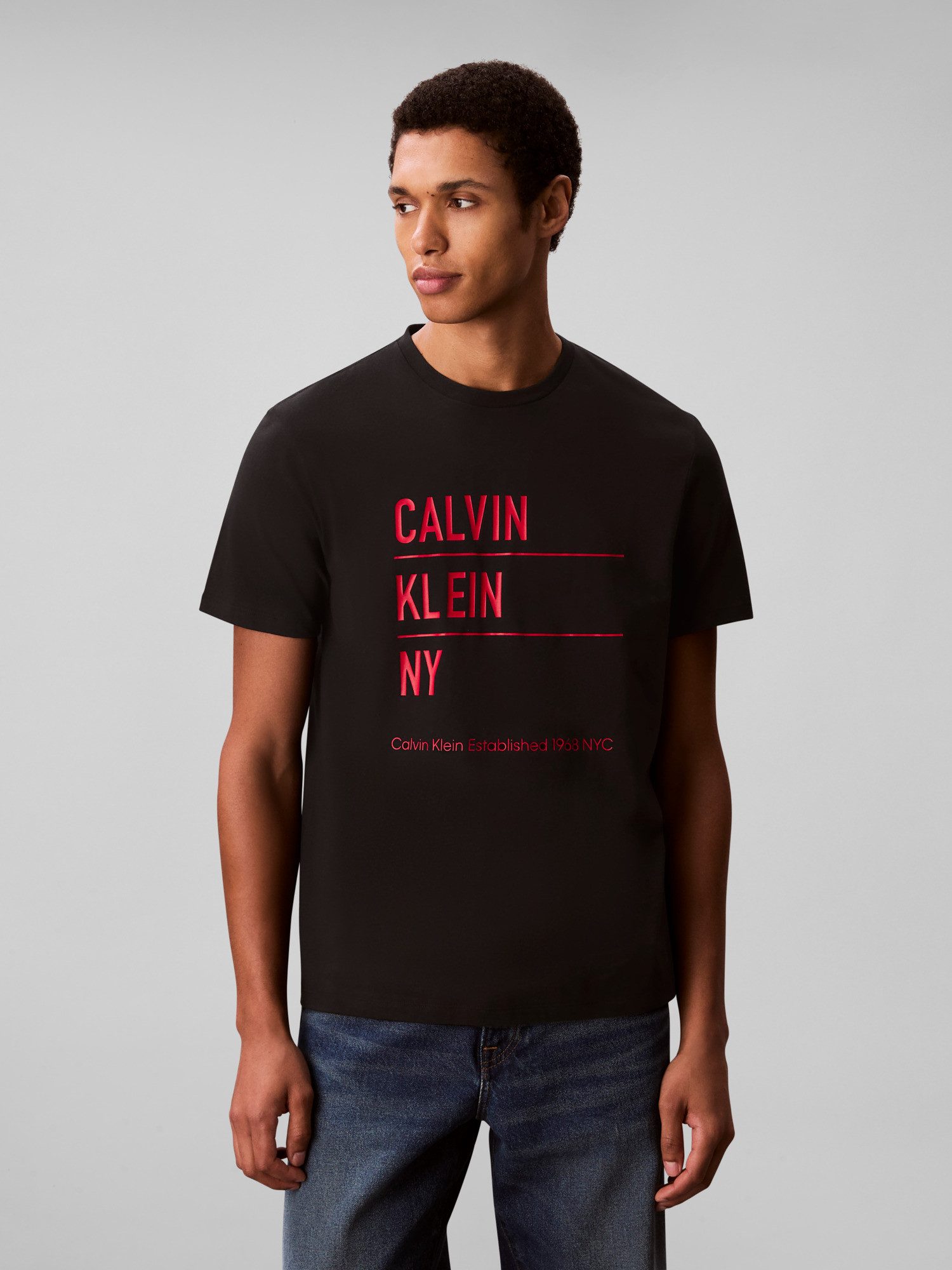 Calvin Klein Jeans T-Shirt SS 30S EU CALVIN KLEIN NY GRAPHI Mit Rundhalsaus günstig online kaufen
