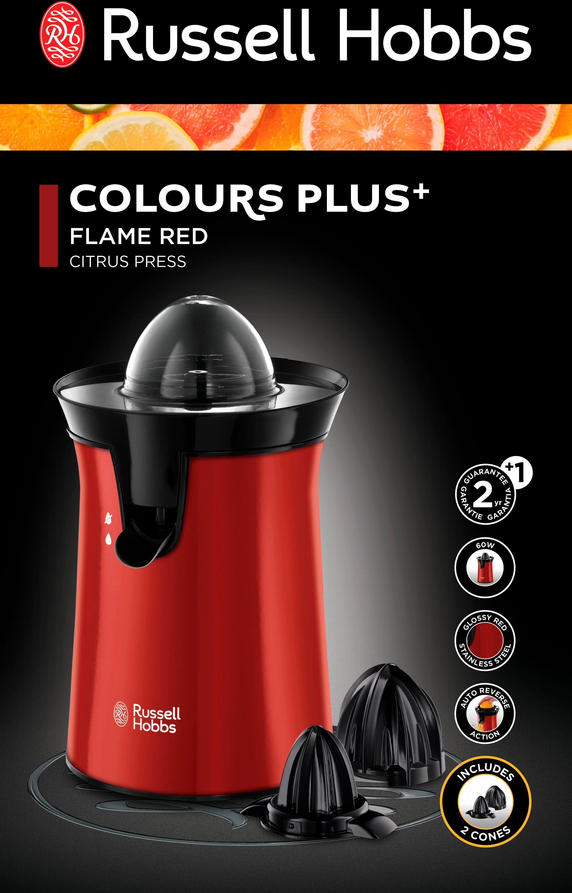 RUSSELL HOBBS Zitruspresse 26010-56 Colours Plus+, 60 W – Bild 5 von 5