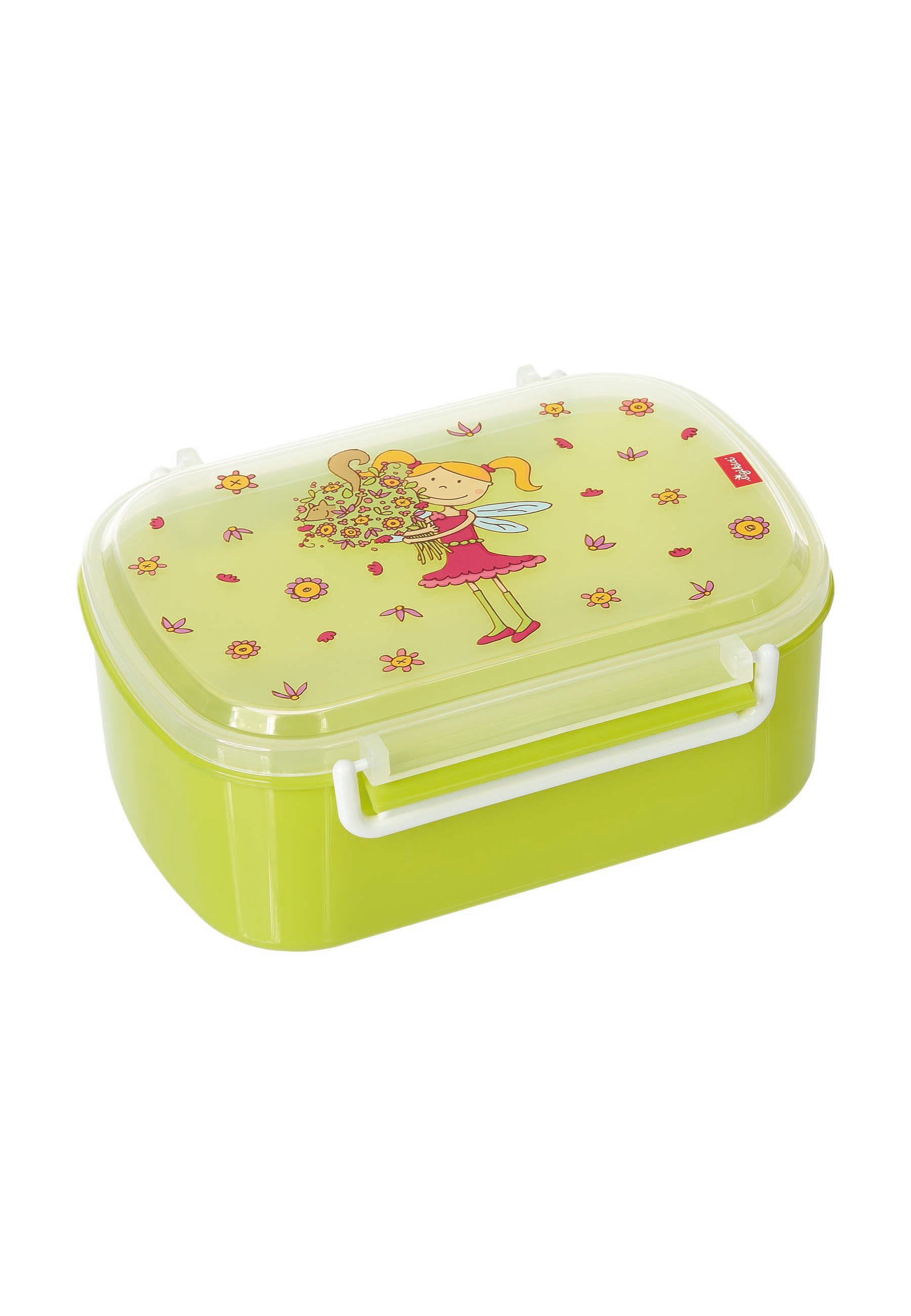 Sigikid Lunchbox Kinder Lunchbox Brotdose mit Rohkostschälchen, 100% Polypropylen, (1-tlg) grün