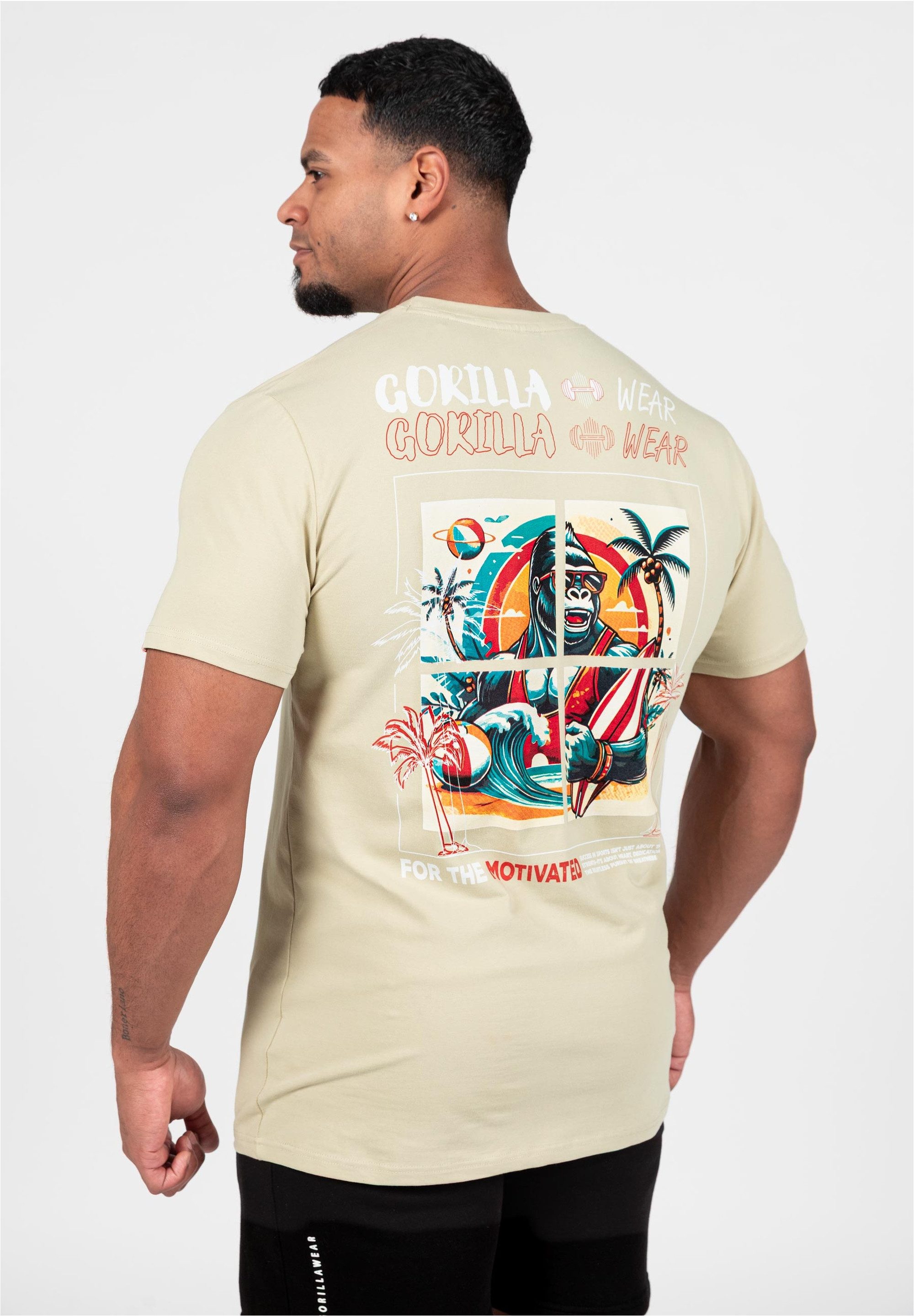 Gorilla Wear Funktionsshirt Santa Cruz mit großem Rücken-Print