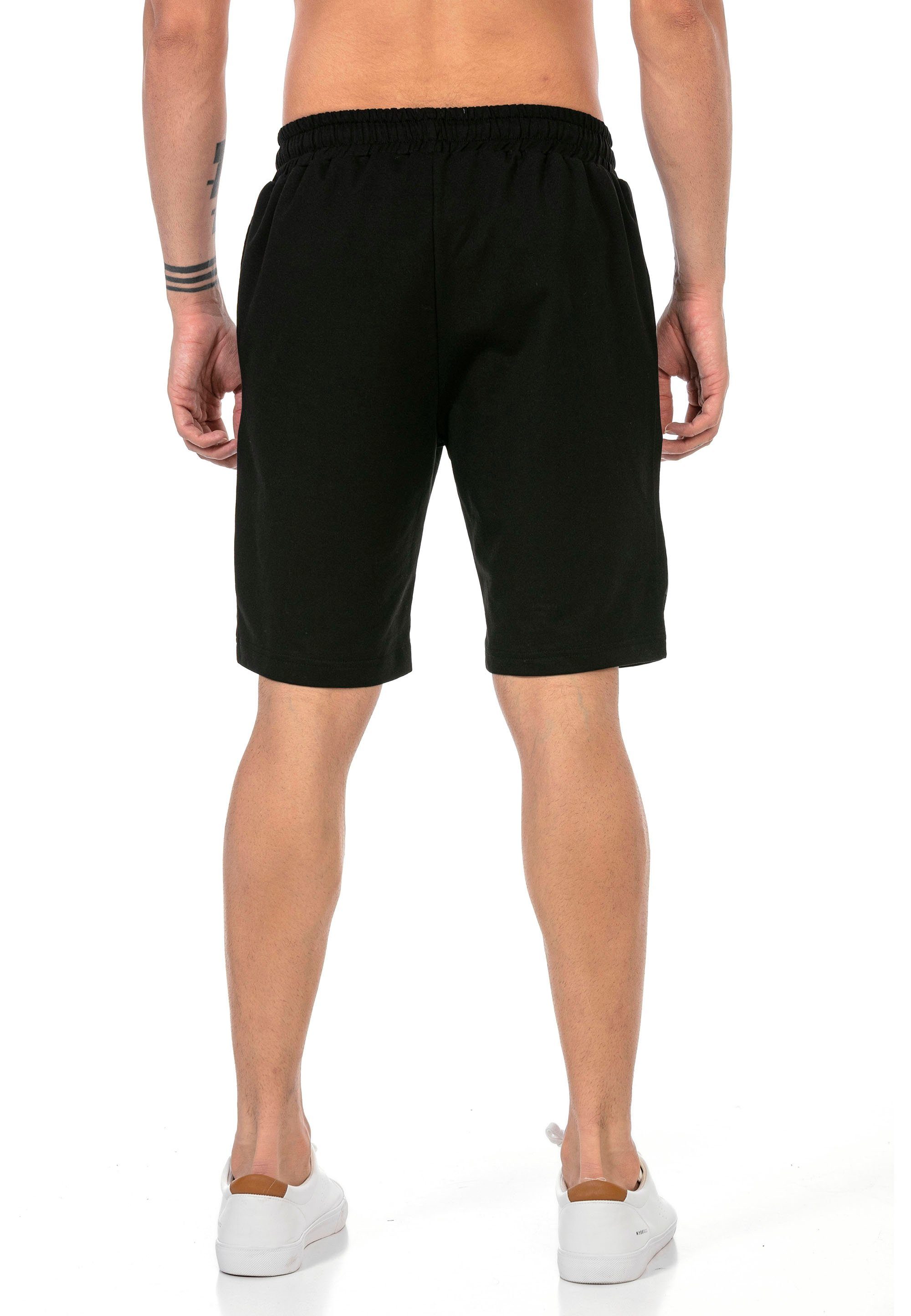 Byfleet RedBridge Metallic-Print Shorts mit coolem schwarz