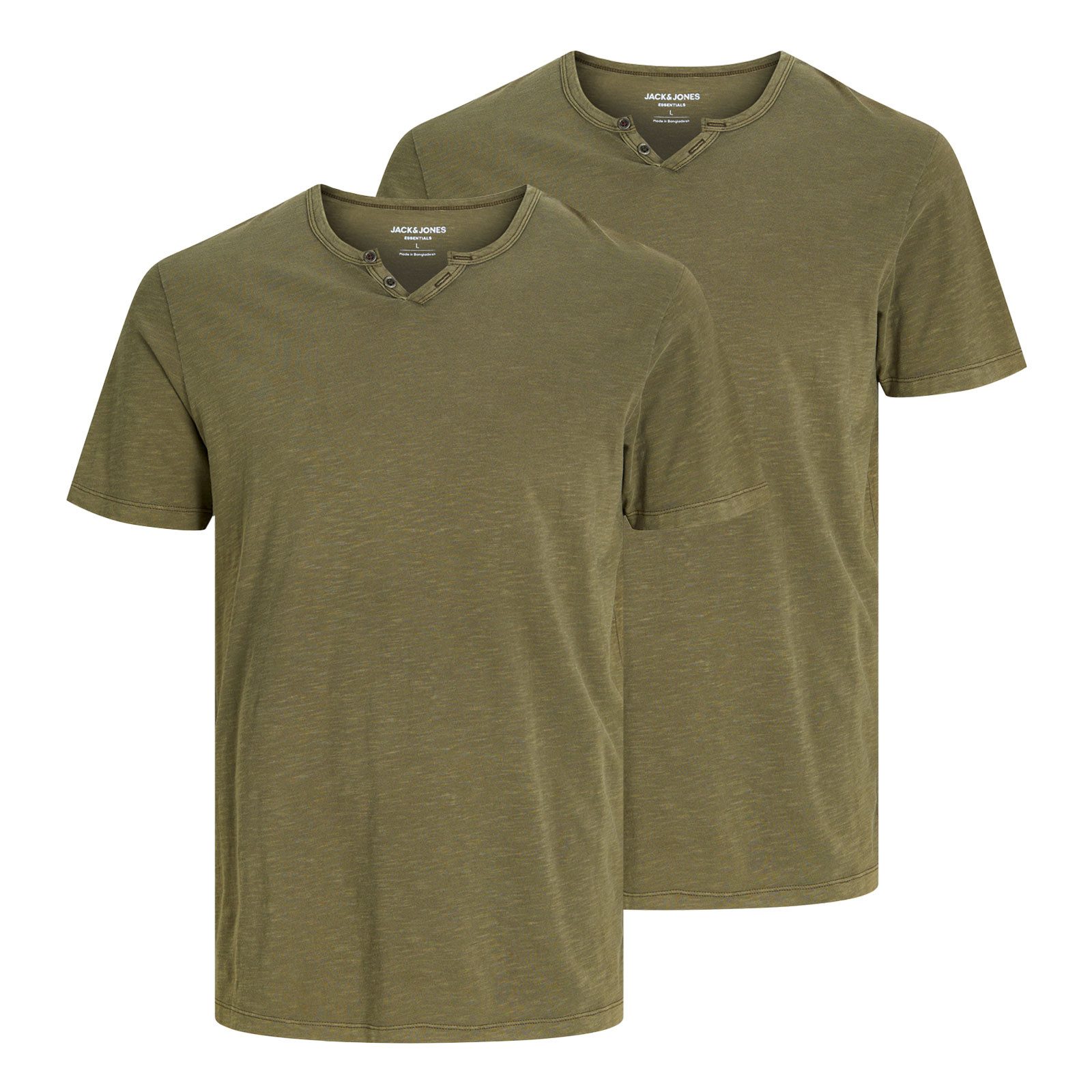 T-Shirt JJESPLIT Neck Tee SS