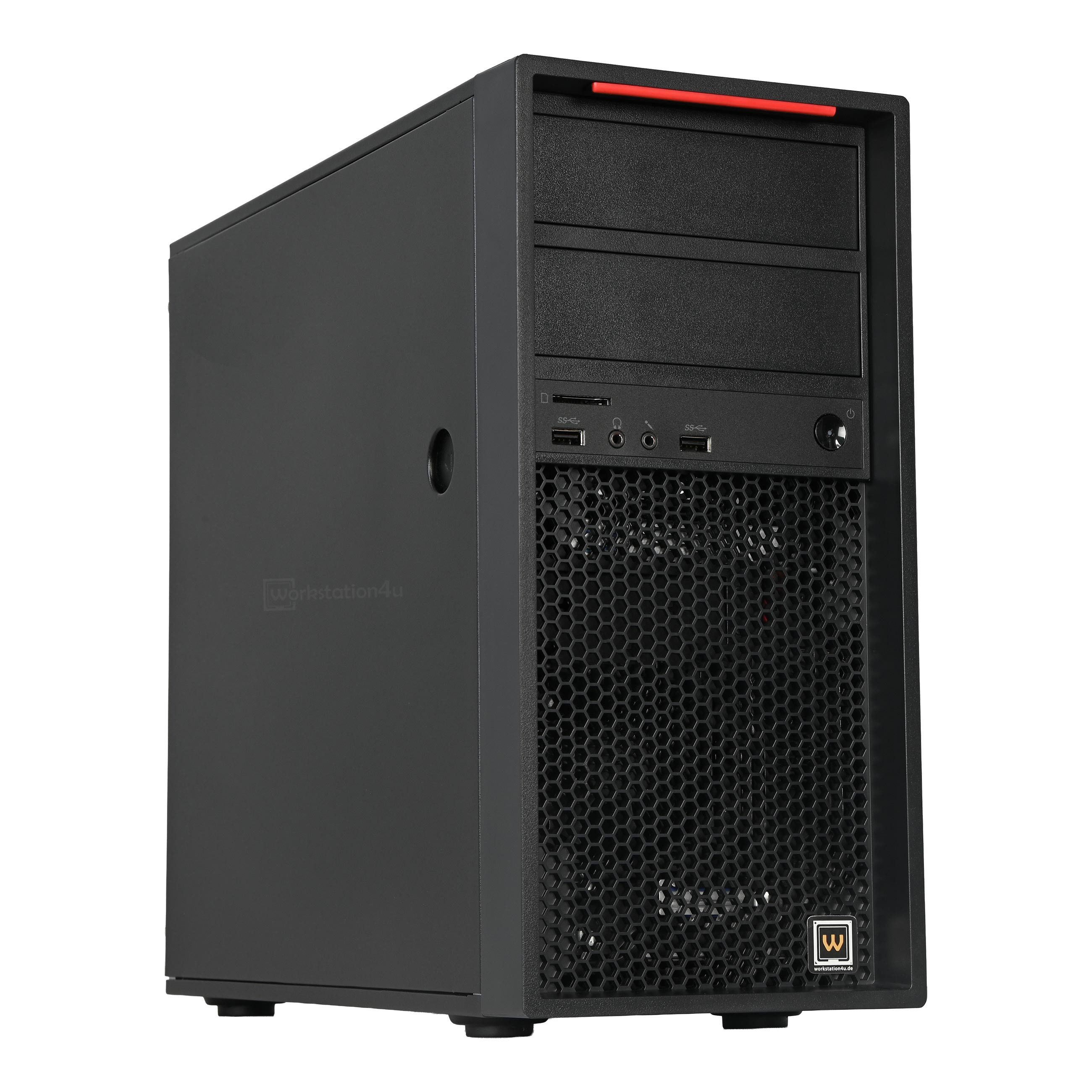 Workstation4u Tower Gaming-PC (Intel Xeon W 2235, 64 GB RAM, 2000 GB SSD, Luftkühlung)