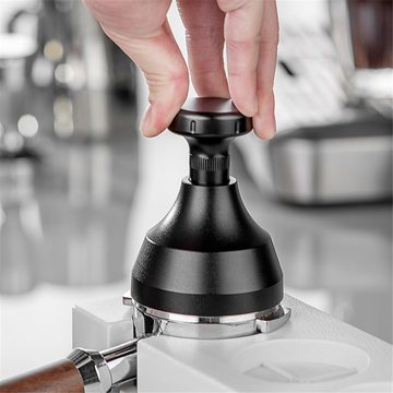 RefinedFlare Tamper Kaffeetuch-Pulvernadel aus Edelstahl, höhenverstellbarer Spender