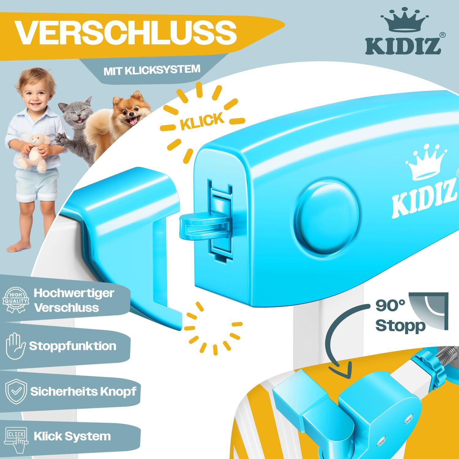 KIDIZ Türschutzgitter, Türschutzgitter Absperrgitter Treppengitter Kindergi günstig online kaufen