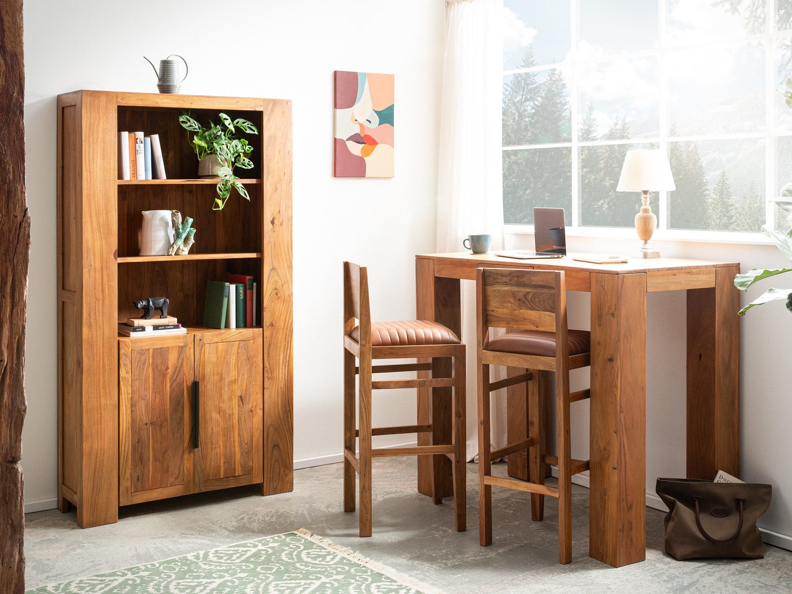 massivum Bartisch Osbon 135x70 Massivholz
