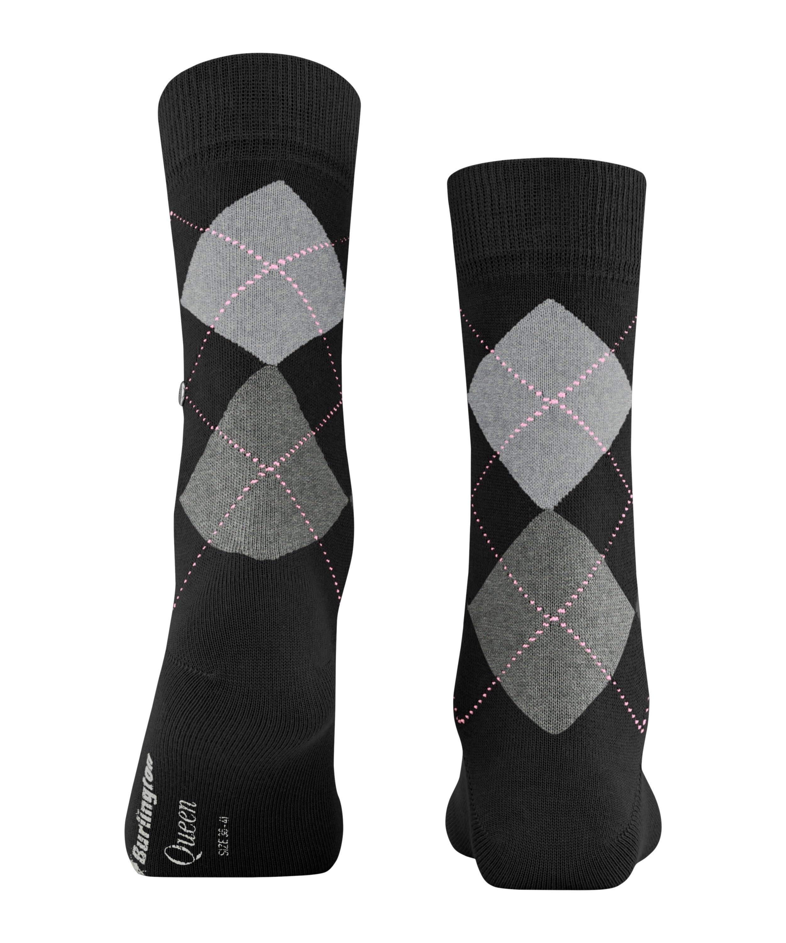 Burlington Socken Queen (1-Paar) black-aqua (3012)