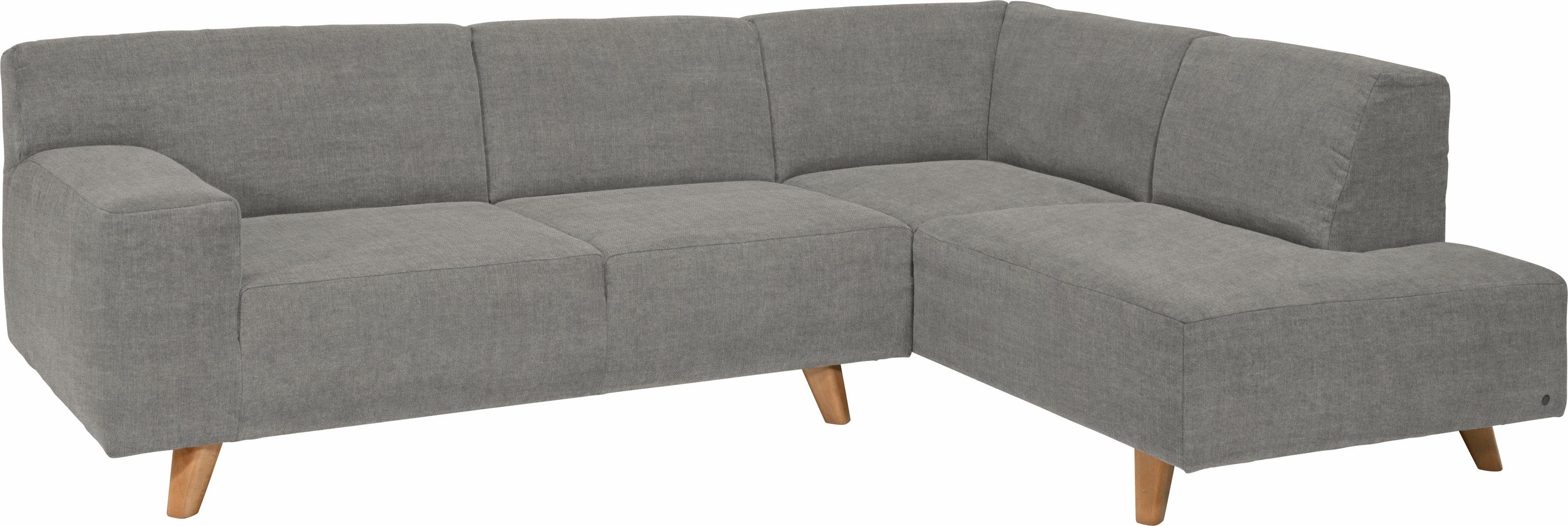 TOM TAILOR HOME Ecksofa NORDIC PURE, mit mane, im Retrolook, Füße Buche natur