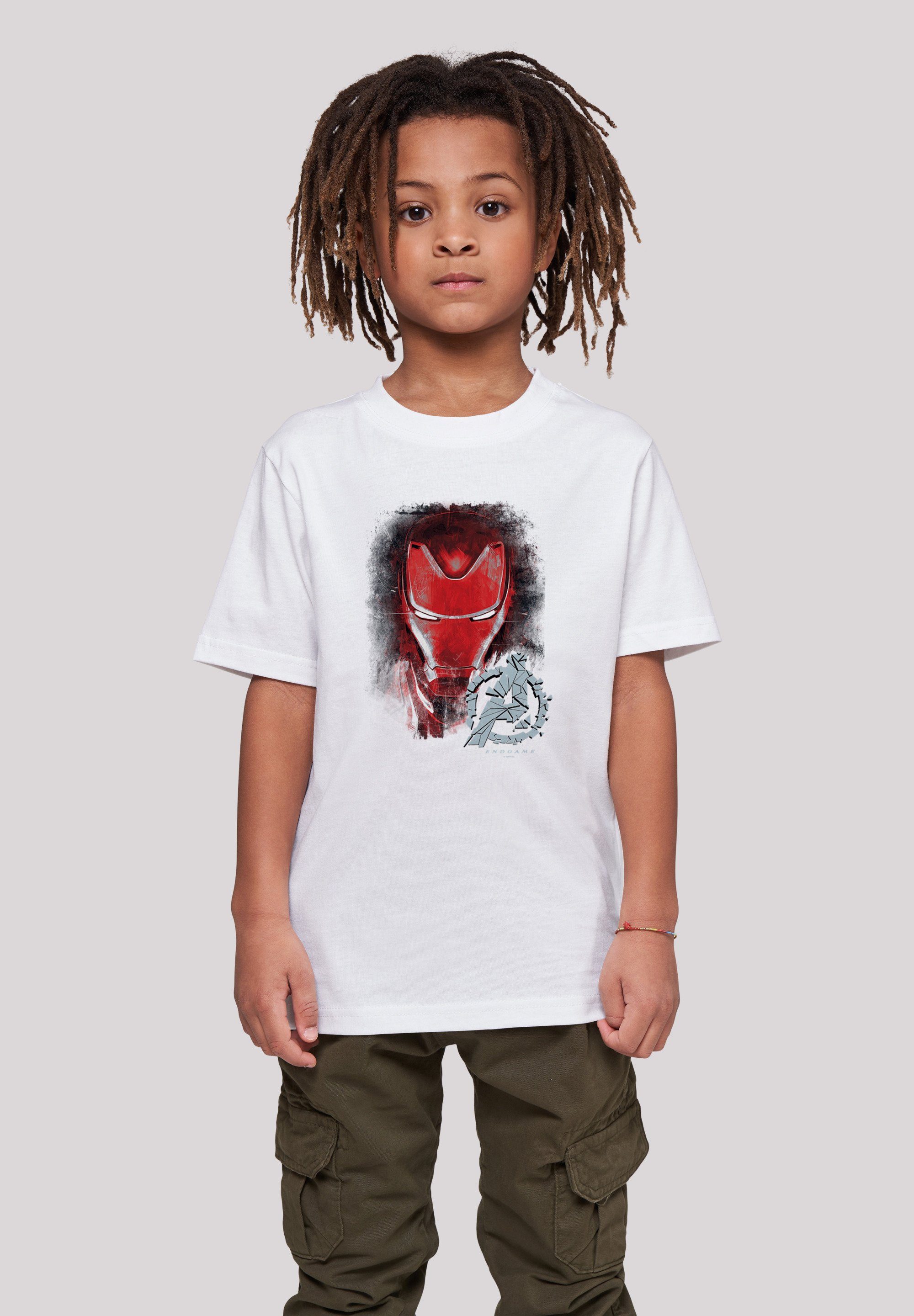 F4NT4STIC T-Shirt Marvel Avengers Endgame Unisex Iron weiß Man Print Kinder,Premium Brushed Merch,Jungen,Mädchen,Logo