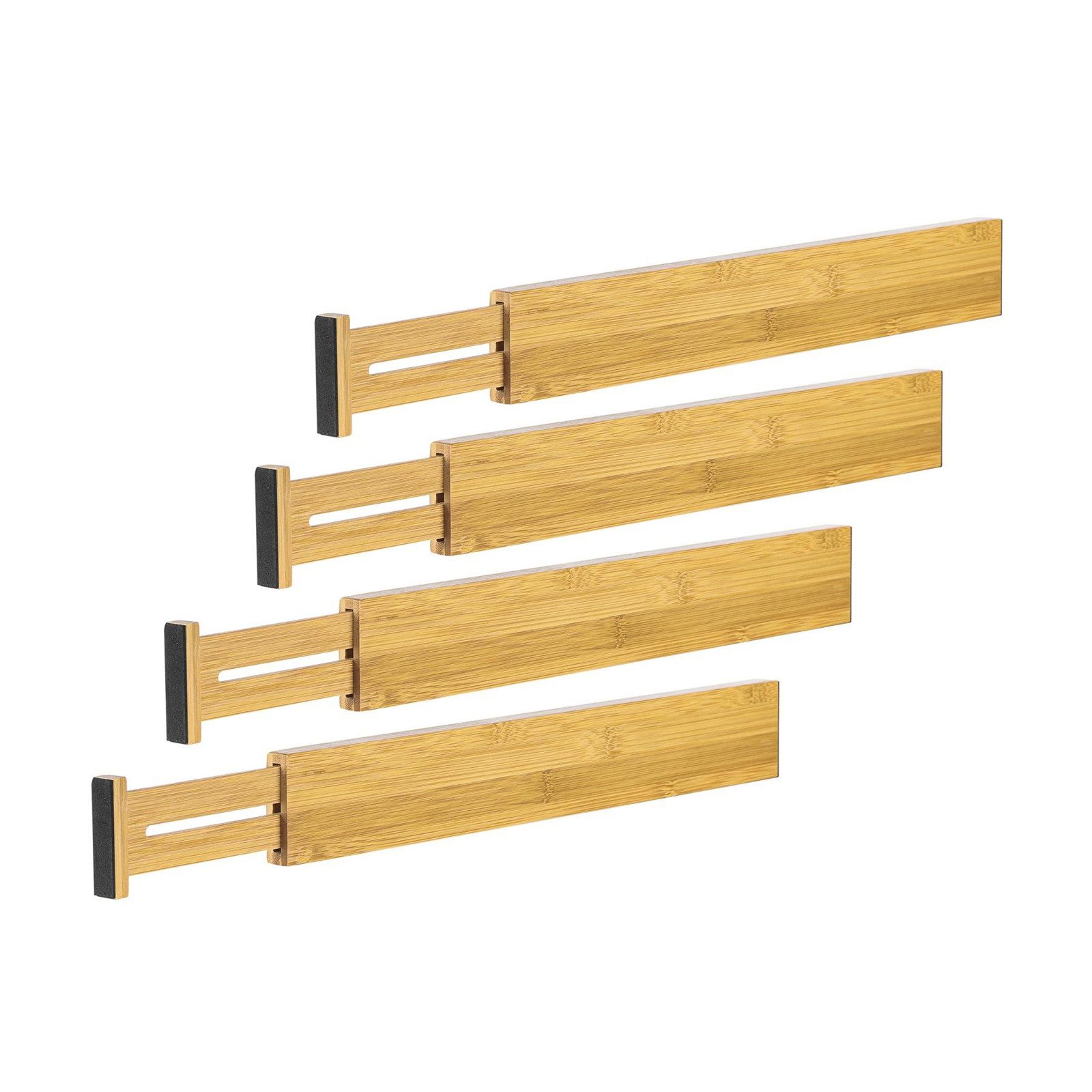 HTI-Living Schubladeneinsatz Schubladenzubehör Schubladenteiler 4er-Set (Set, 4 St., 4er Set Schubladenteiler), Länge ausziehbar auf: ca. 45,7 - 55 cm
