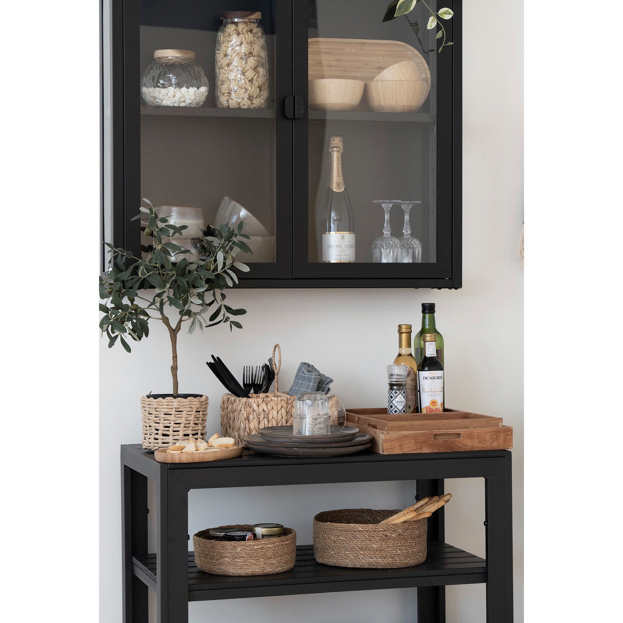 tinkaro Servierplatte Faro Tablett-Set 3-teilig 26-39 x 18-29 x 5 cm Natur Massivholz, Teakholz, (1-tlg), Servierplatten-Set in drei Größen als dekorative Ablage im Wohnraum