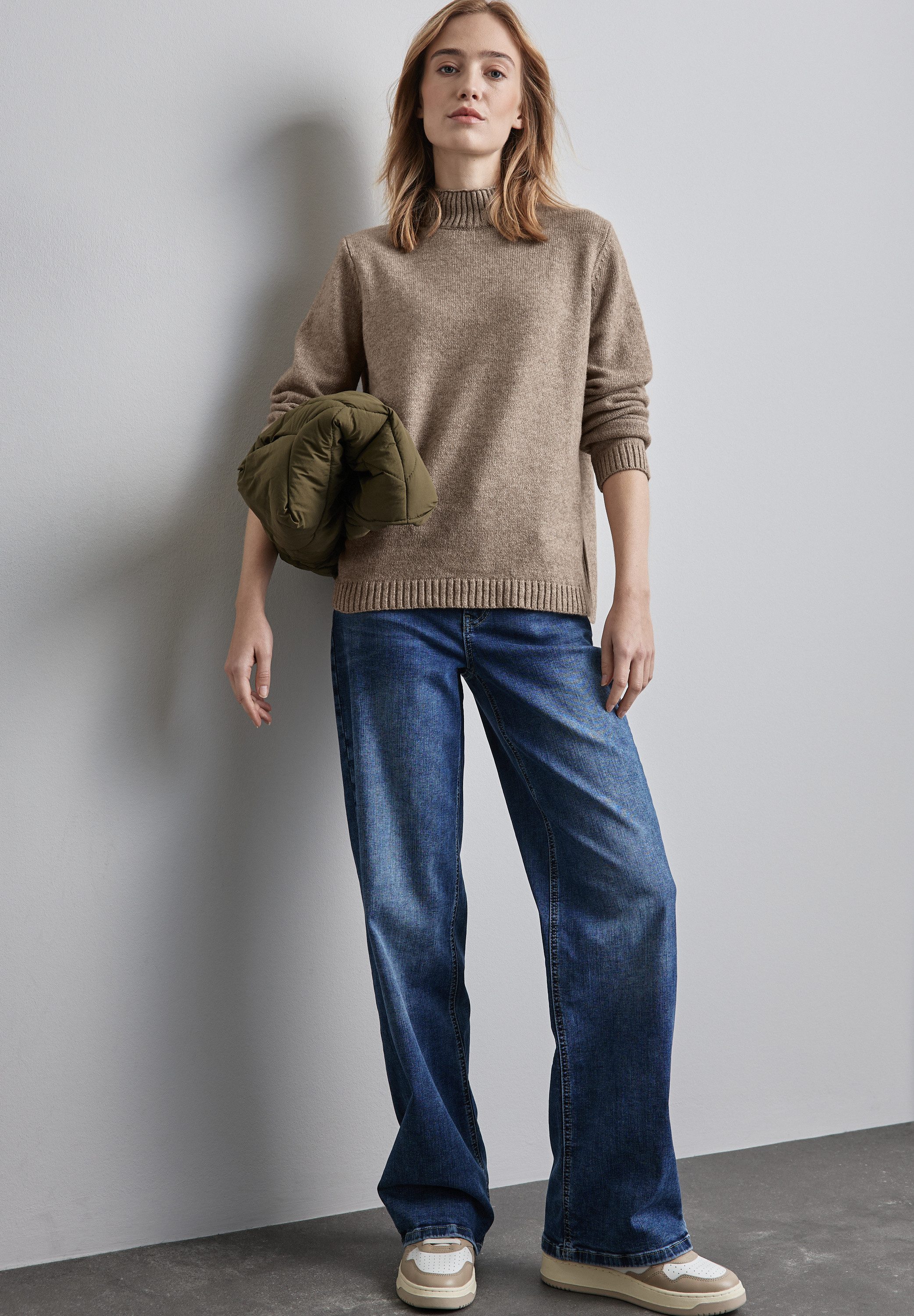 STREET ONE Strickpullover mit Rippbündchen