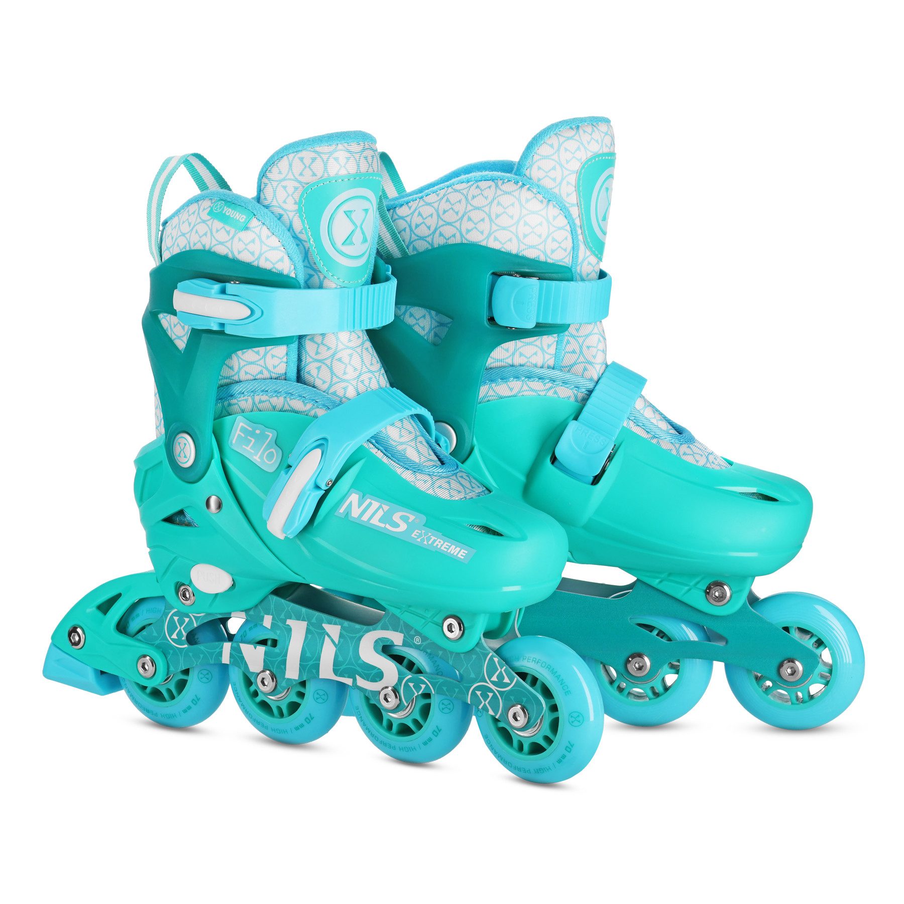Inlineskates Filo verstellbare Inliner Skates für Kinder Jugendliche Größen 26-37