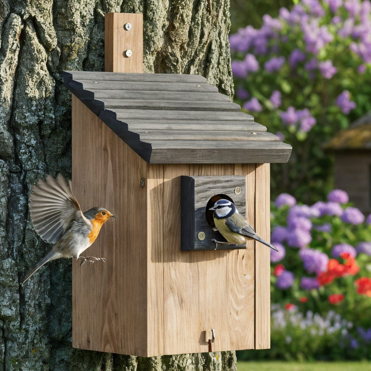 Zooprinz Nistkasten Vogelhaus für Wildvögel Wetterfest Vollholz Vogelhäussc günstig online kaufen