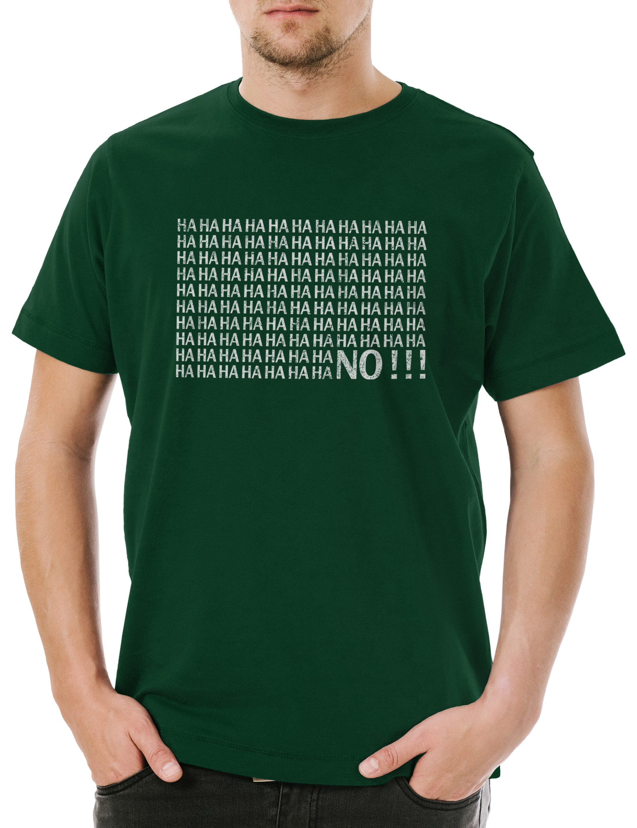 Print-Shirt Smalltalk Herren T-Shirt No Outsider Real Life Reallife Außenseiter