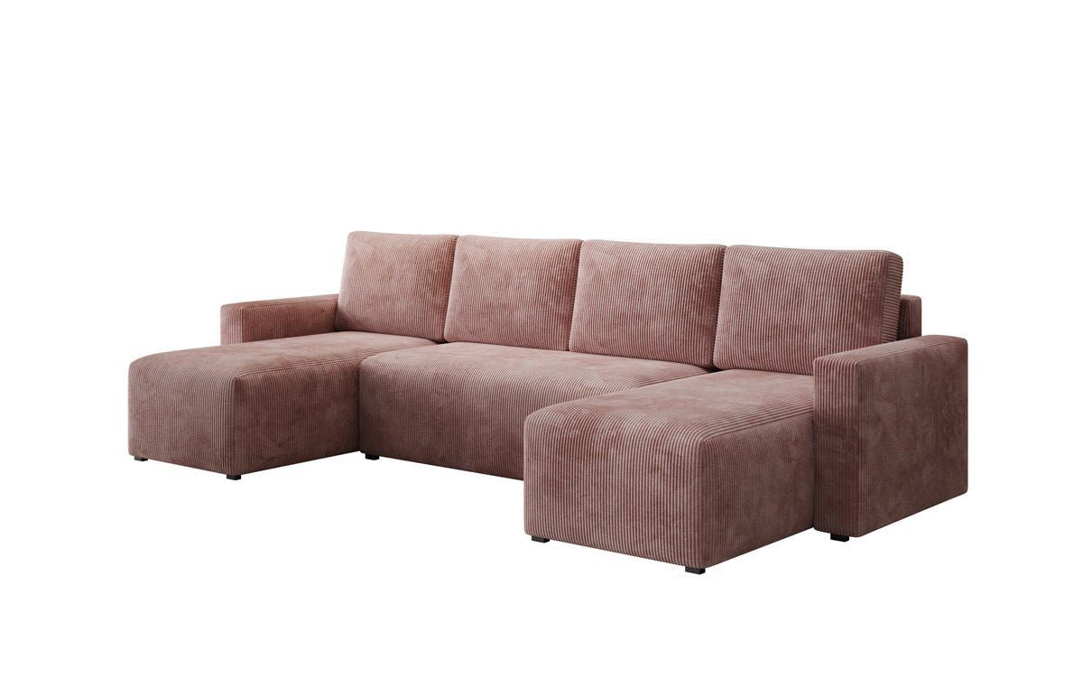 Luxusbetten24 Schlafsofa Designer Sofa Melva U, günstig online kaufen