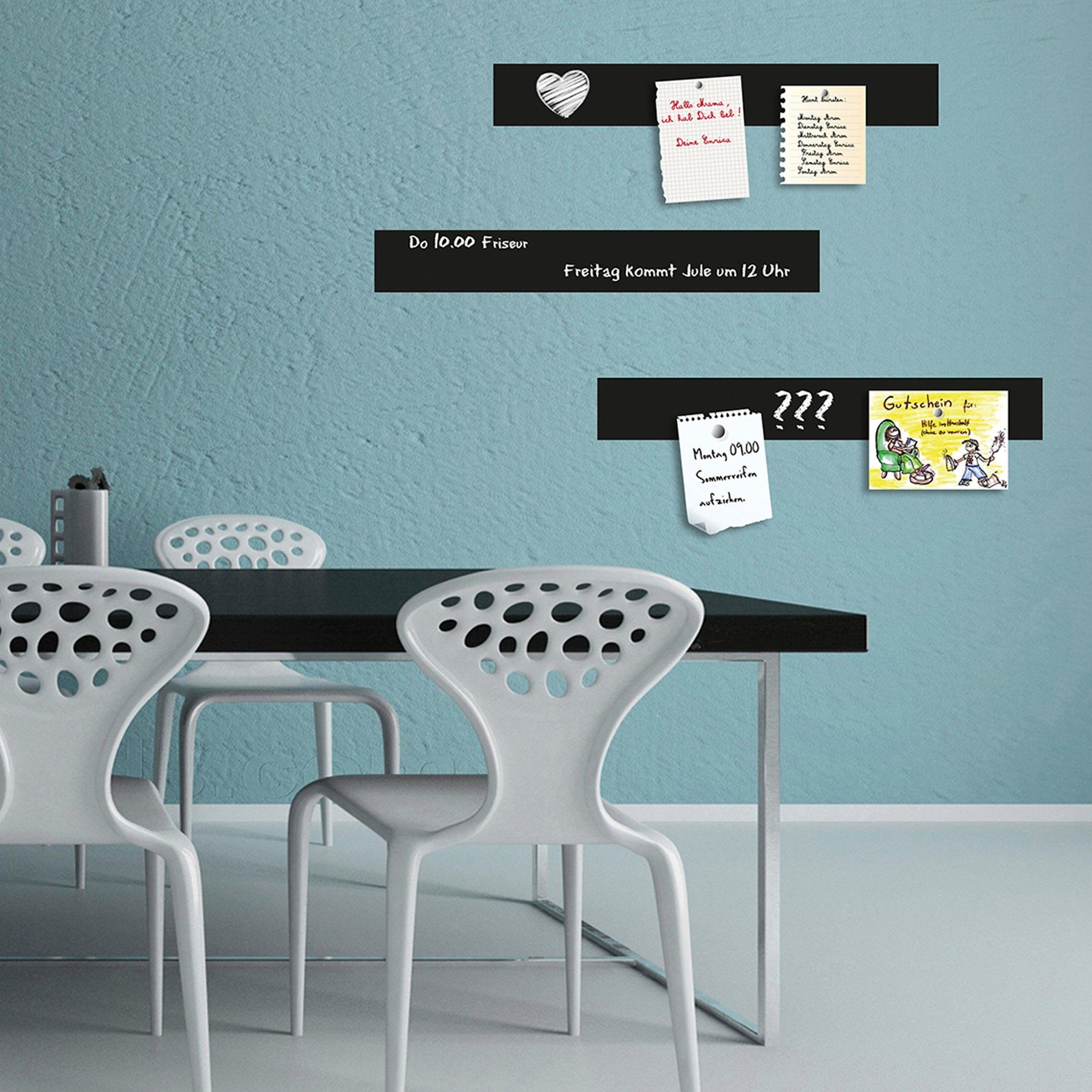 queence Tafelfolie Magnetisches Memo-Board, magnetische Tafelfolie, Tafel, selbstklebend, 3er Set