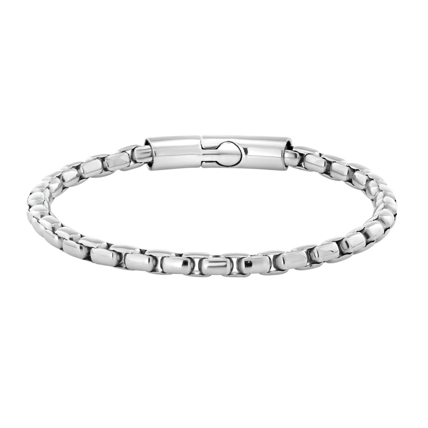 LUCARDI Gliederarmband Armband - Stahl - Silber - Herren