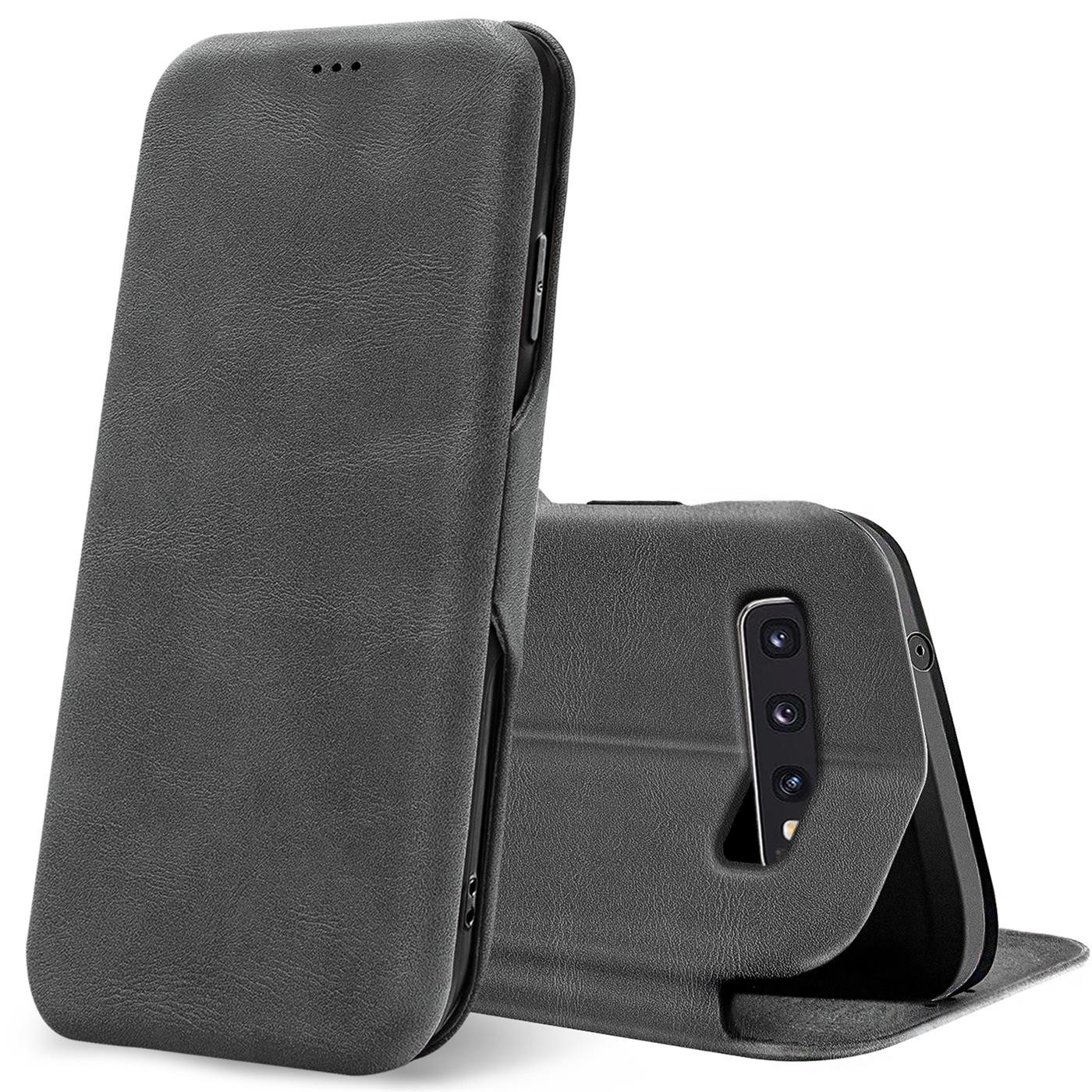 CoolGadget Handyhülle Premium Klapptasche Wallet Case für Samsung Galaxy S10 6,1 Zoll, Handy Tasche mit Kartenfach Book Schutzhülle