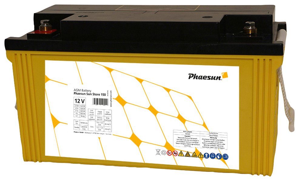 Phaesun AGM Solarakkus Store Sun 150 V) (12