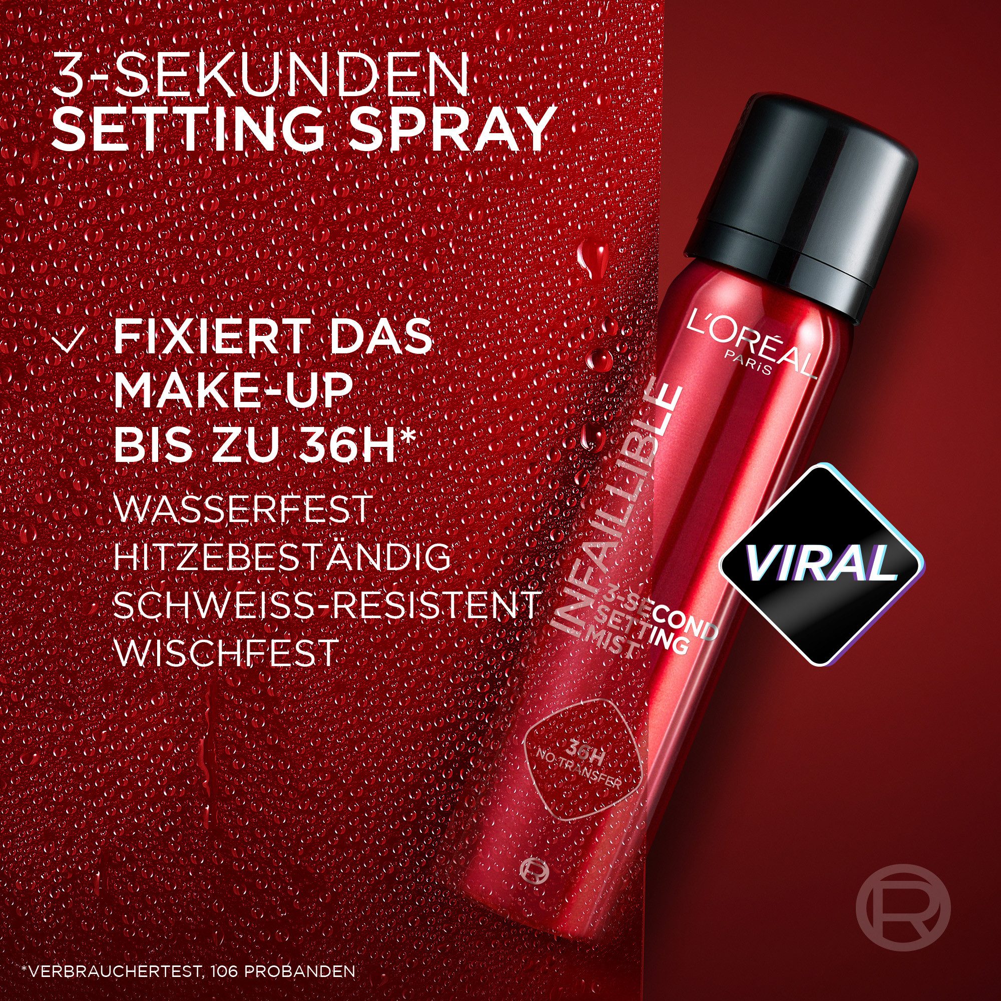 L'ORÉAL PARIS Gesichtsspray L'Oréal Paris Infaillible 3-Second Setting Mist XXL
