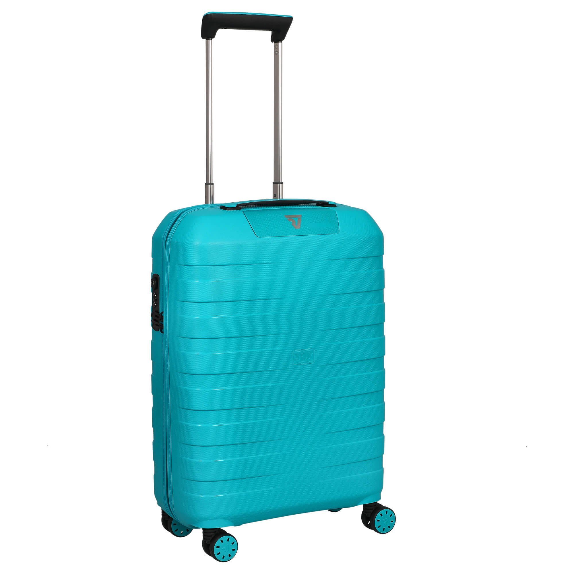 Kabinentrolley 4-Rollen 55 Rollen 4 Handgepäck-Trolley black/emerald - RONCATO Box 2.0 Sport cm, Rollen