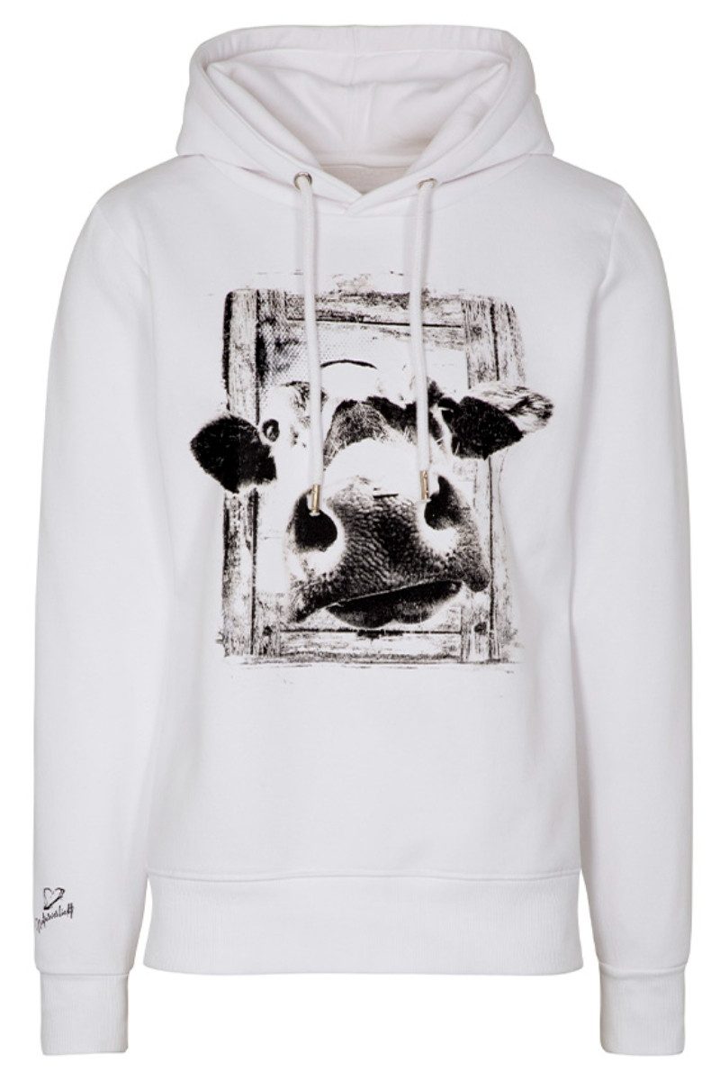 Hangowear Rundhalspullover Hoodie Damen - XAVIRA - weiß