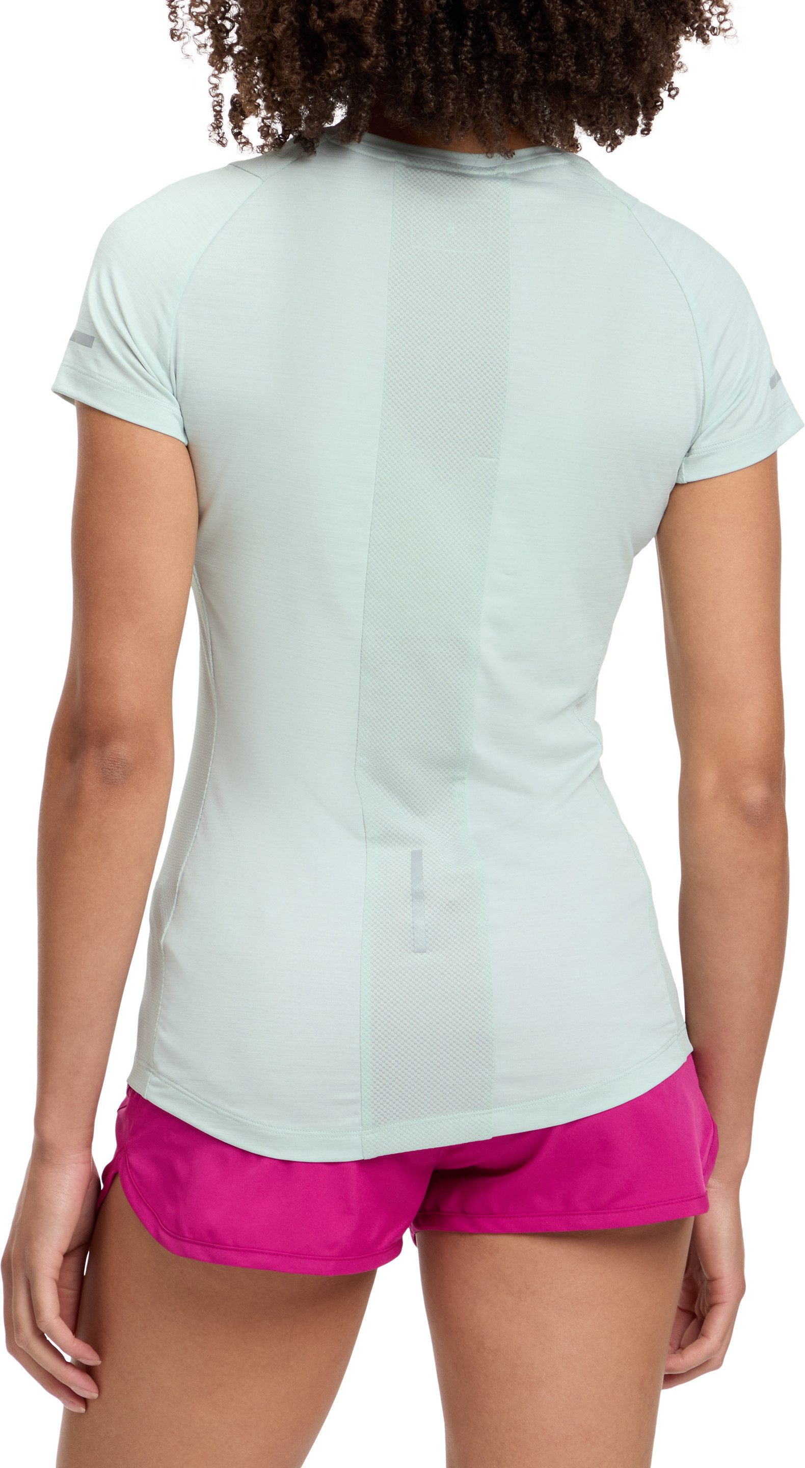 Energetics Laufshirt DA.-T-SHIRT EVII SHORT SLEEVE W reflektierende Druckelemente, mit Mesh-Einsätzen unter den Armen