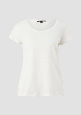 Comma Kurzarmshirt T-Shirt aus Leinen