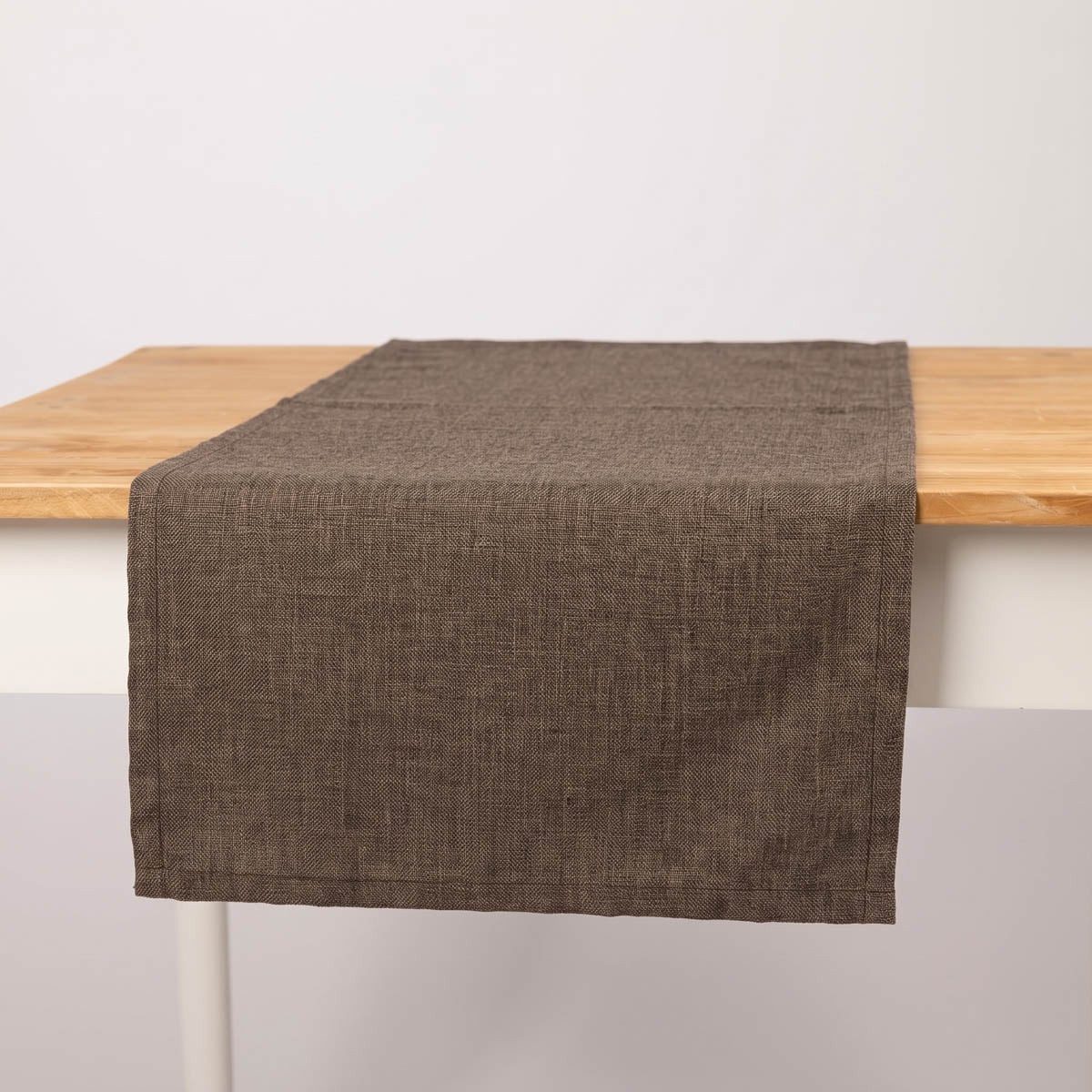 SCHÖNER LEBEN. Tischläufer Outdoor Tischläufer braun meliert 40x160 wetterfest, handmade