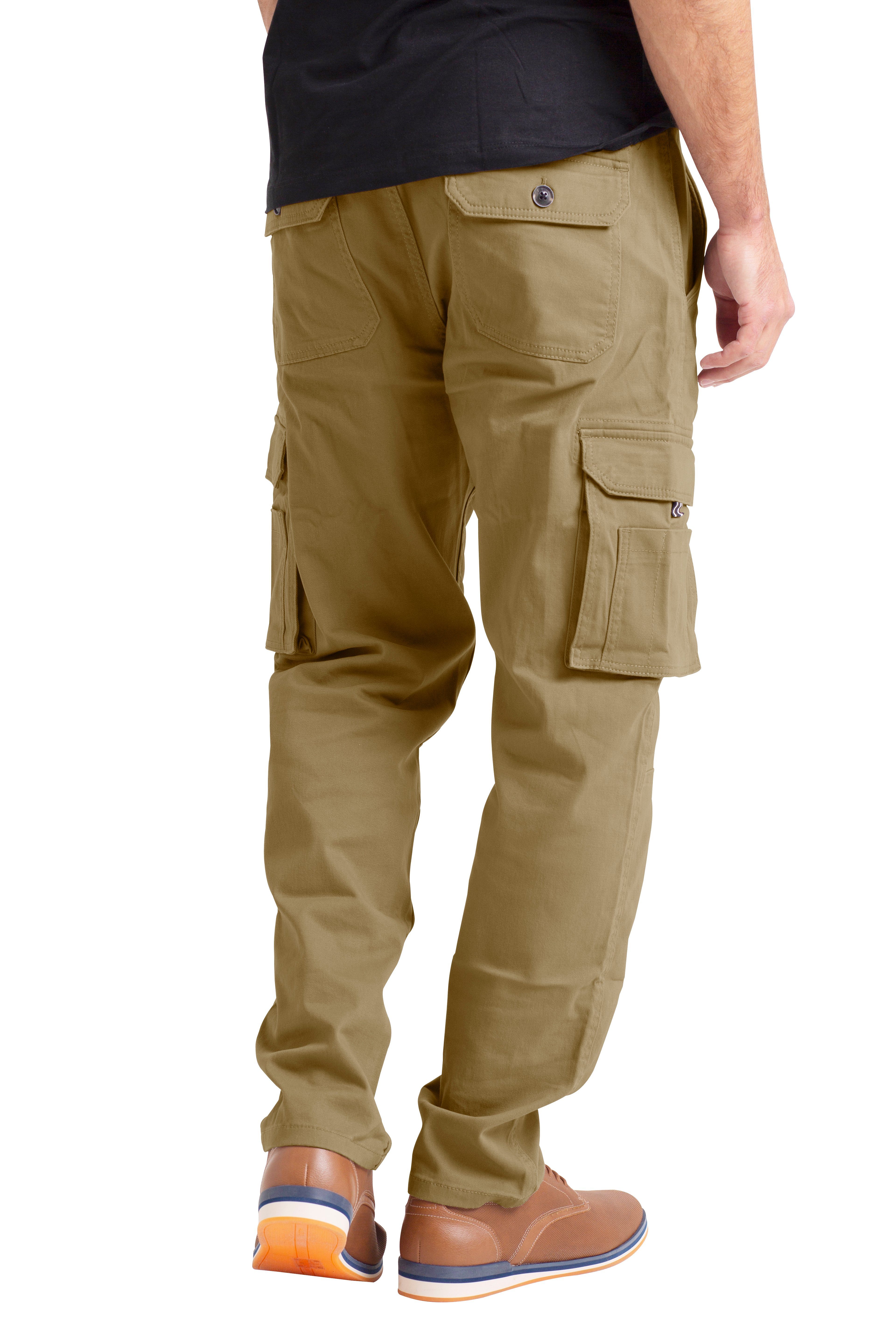 BlauerHafen Cargohose Herren Flex Cargo Arbeitshose Schwerlast strecken lässig Arbeiten Hose