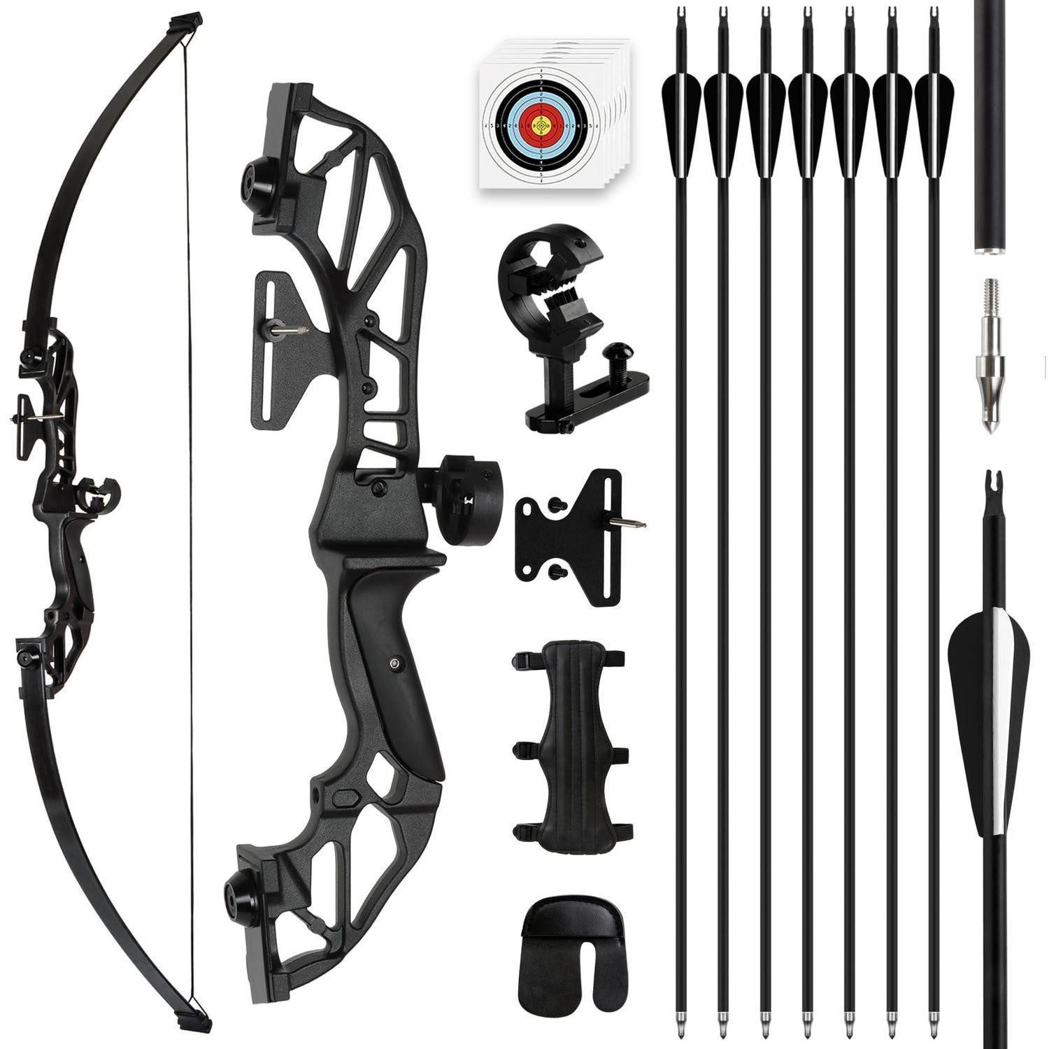 LuxusKollektion Recurvebogen Recurve- & Langbogen-Set Erwachsene Trainings- & Freizeitbogen