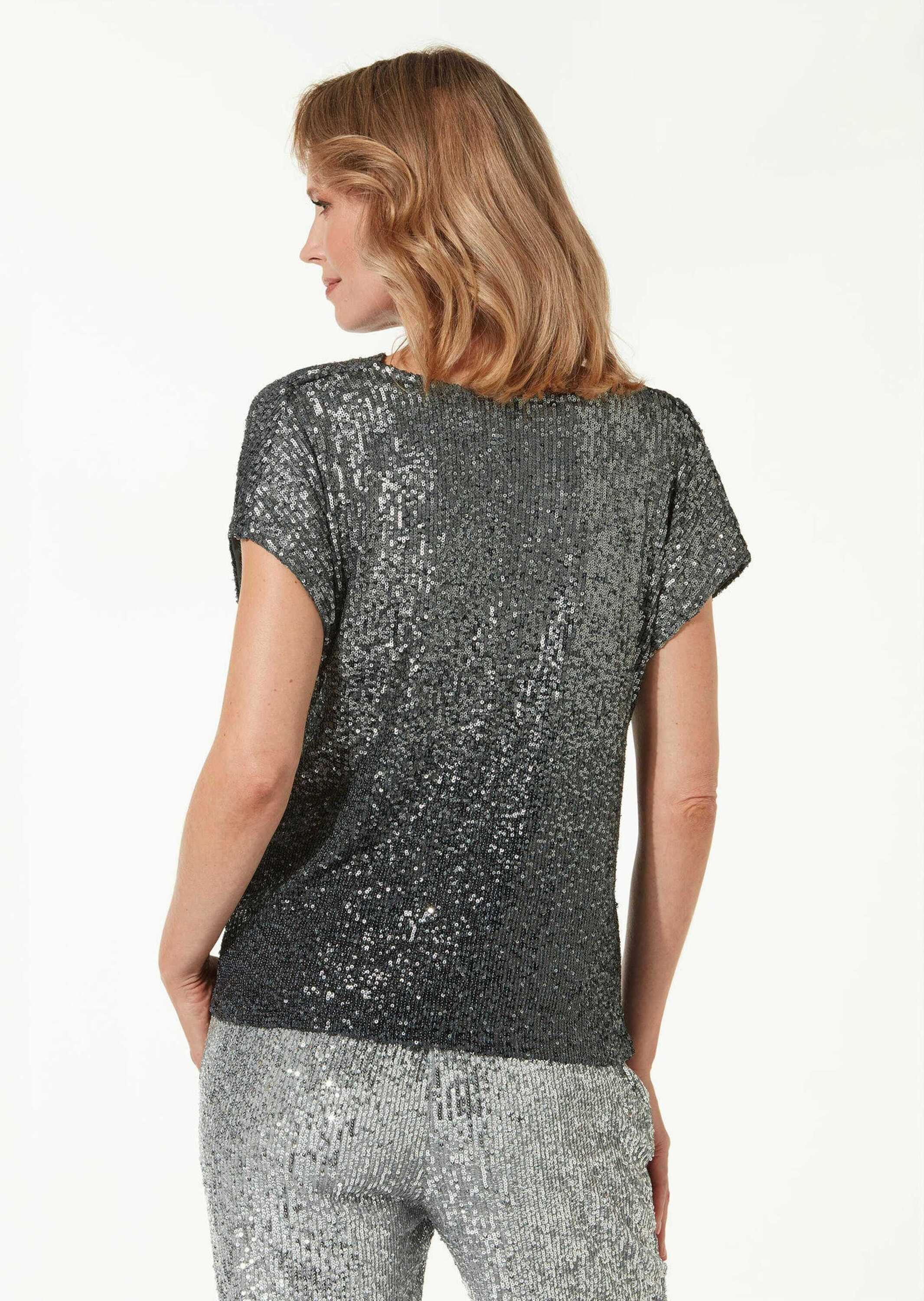 cable & gauge T-Shirt Elegantes Shirt mit Pailletten günstig online kaufen